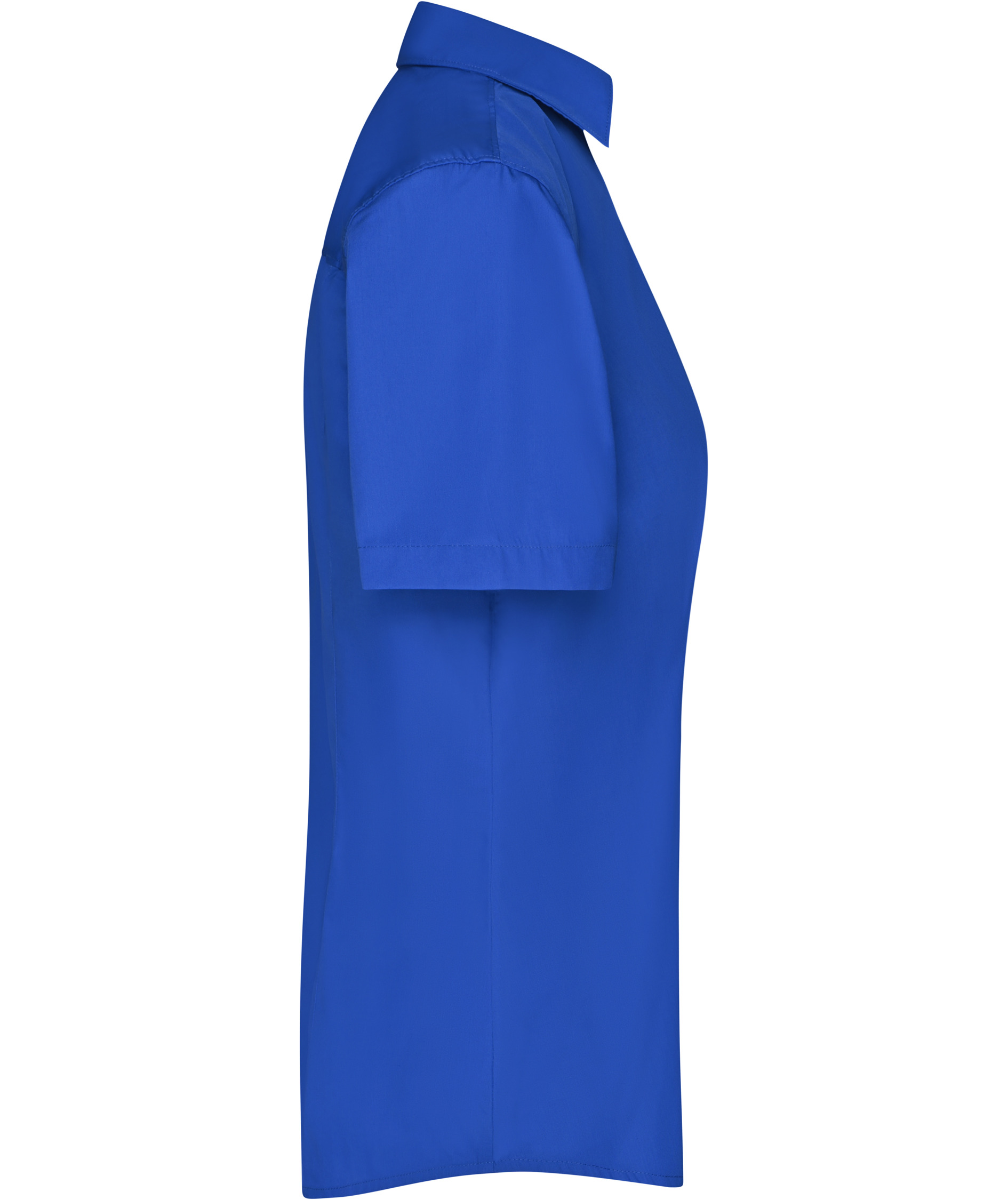 James & Nicholson kurz&auml;rmeliges Modern fit Damenhemd, K&ouml;nigsblau, large image number 2