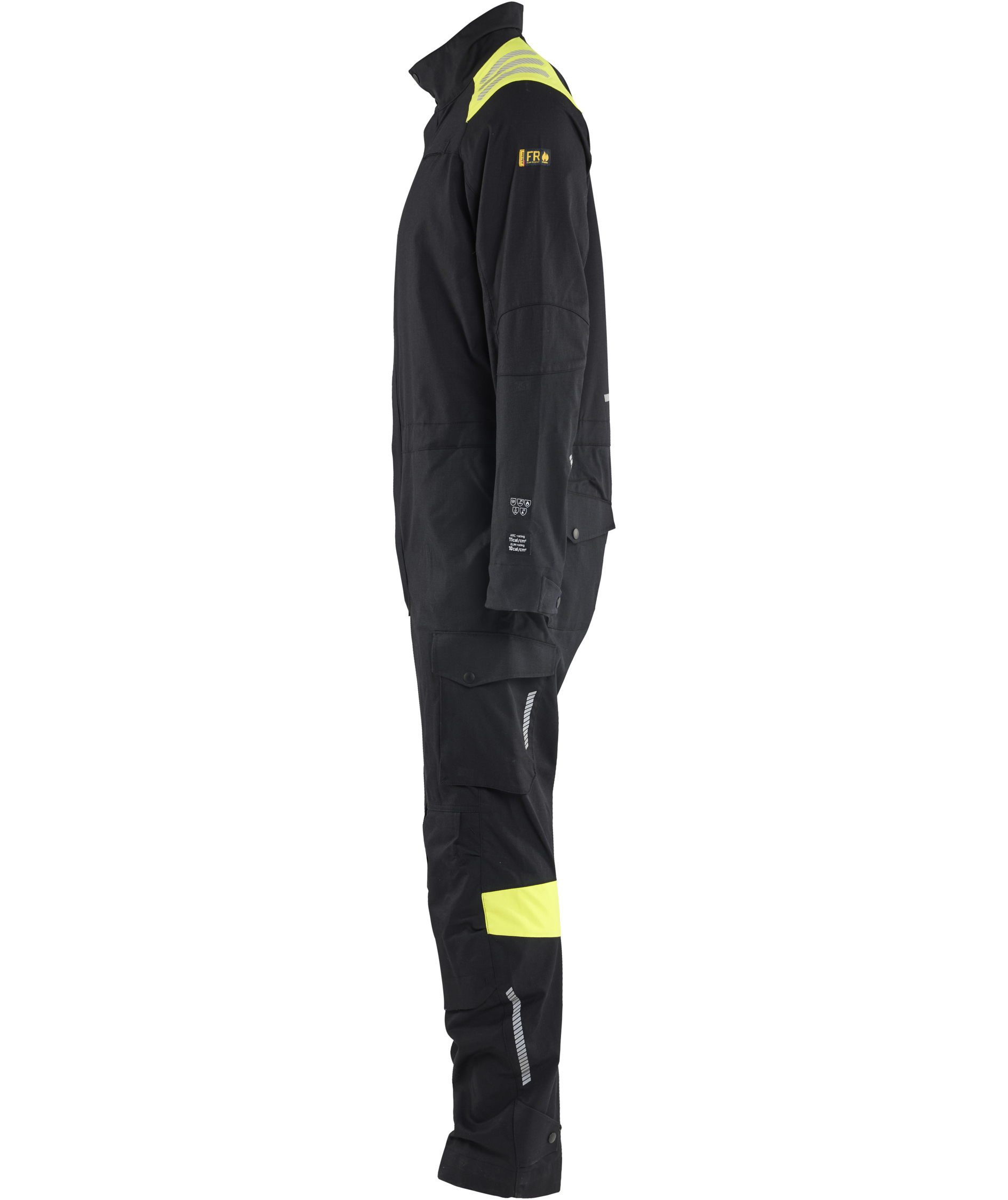 Bl&aring;kl&auml;der FR coveralls, Black/Hi-Vis Yellow, large image number 3