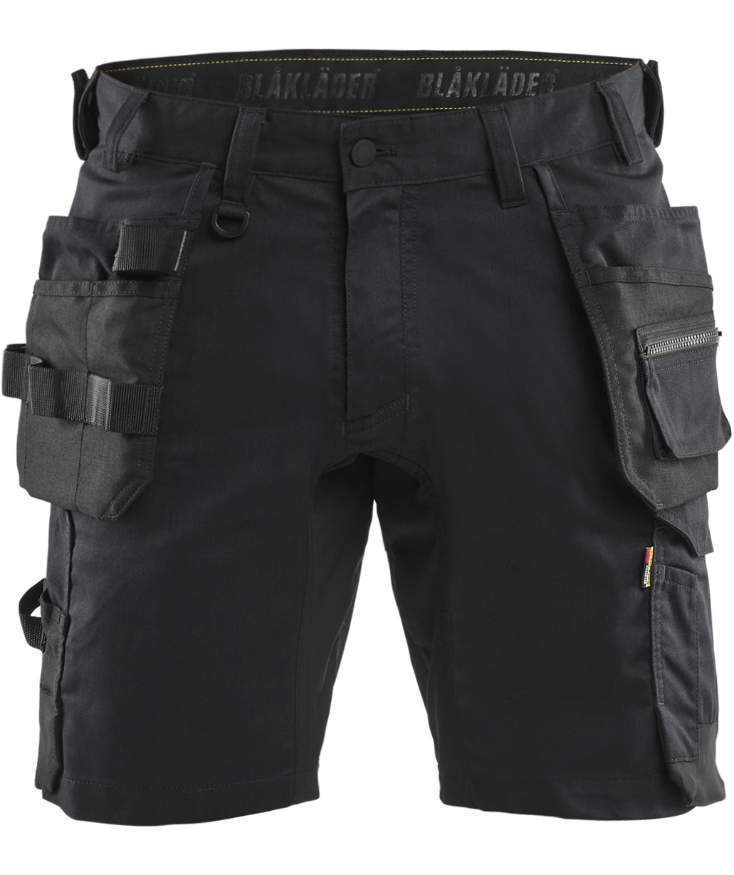 Bl&aring;kl&auml;der&nbsp;hantverksshorts, Svart