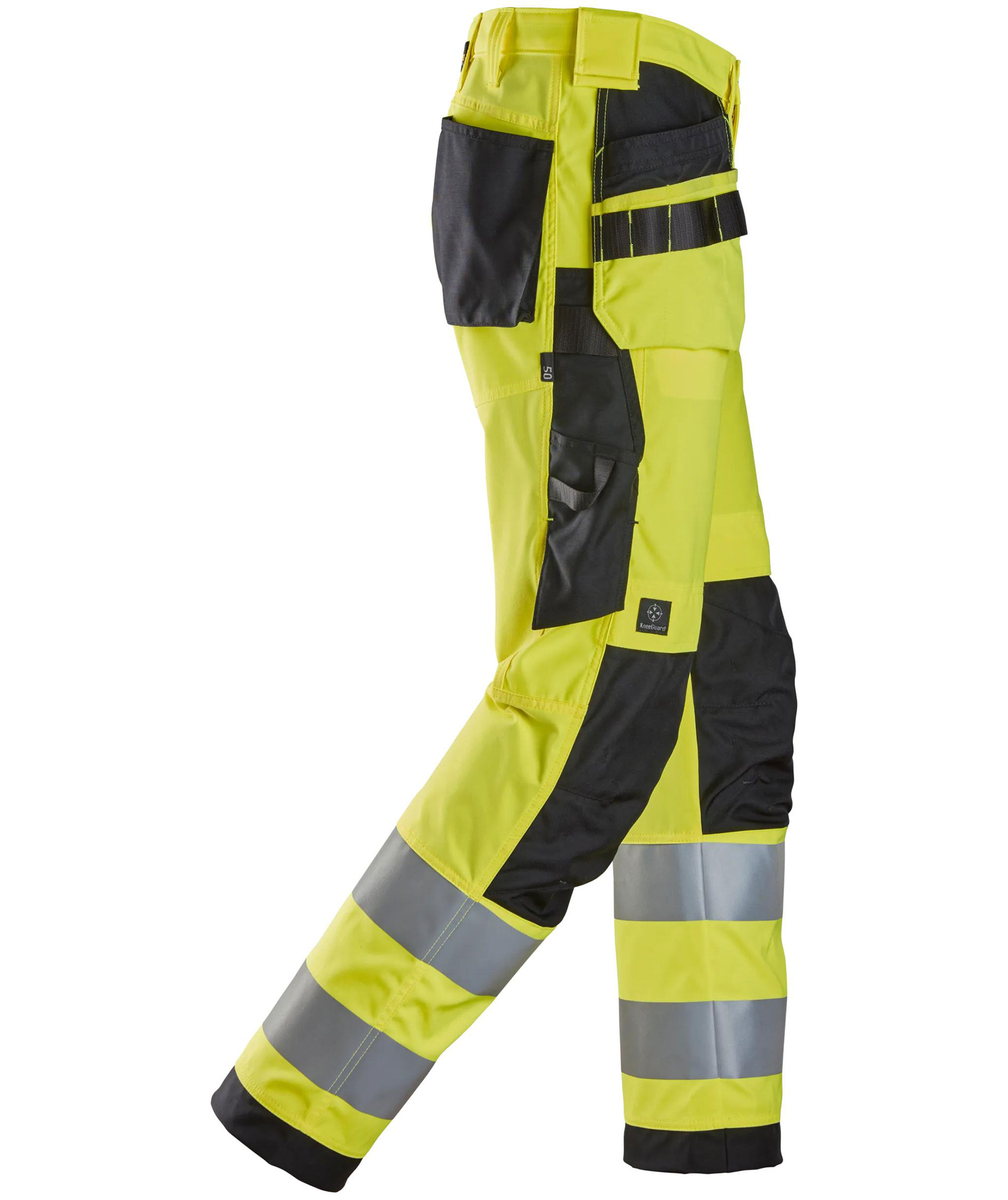 Snickers Handwerkerhose 6238, Hi-vis Gelb/Schwarz, large image number 2