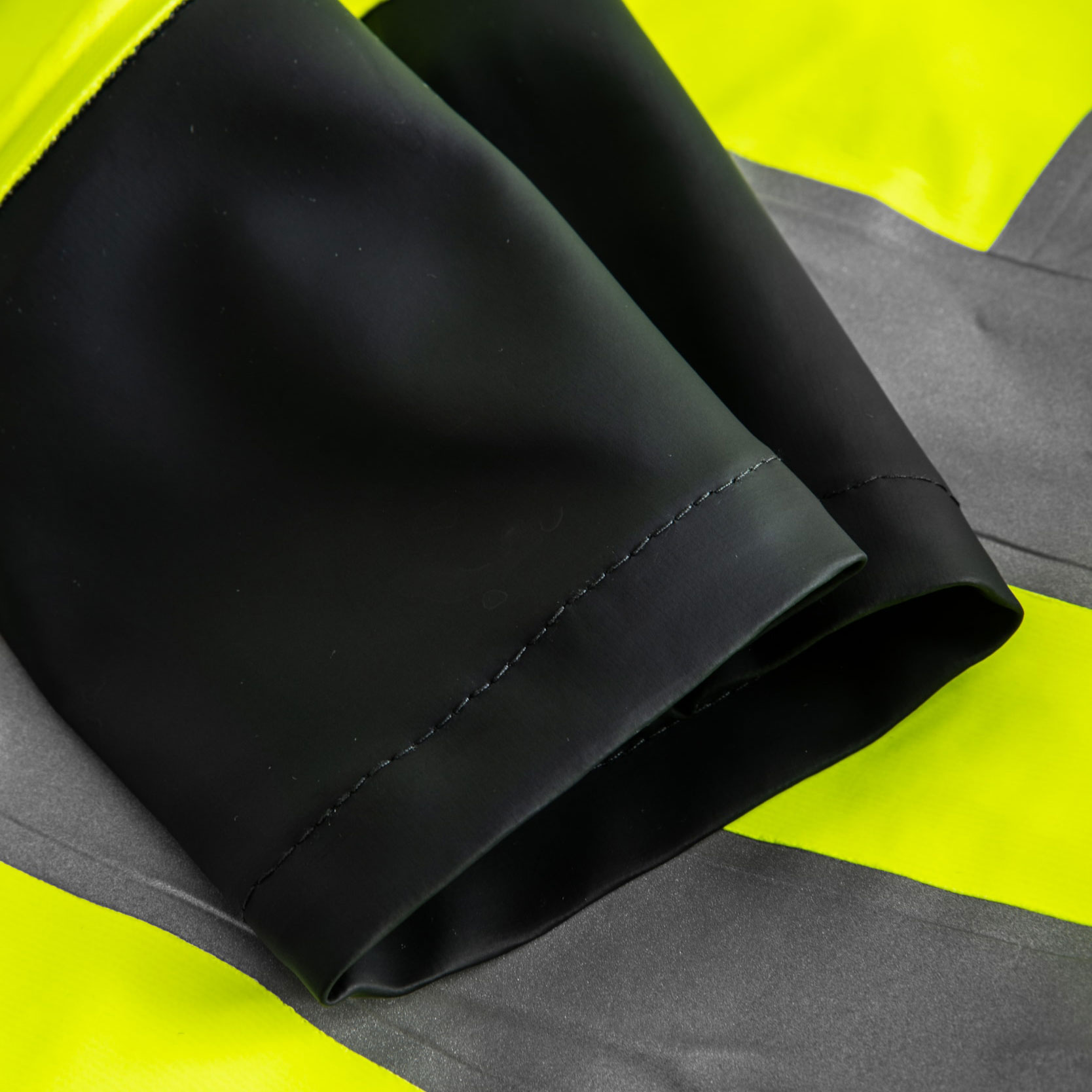 Lyngs&oslash;e Multinorm Regenjacke, Hi-vis gelb/marine, large image number 2