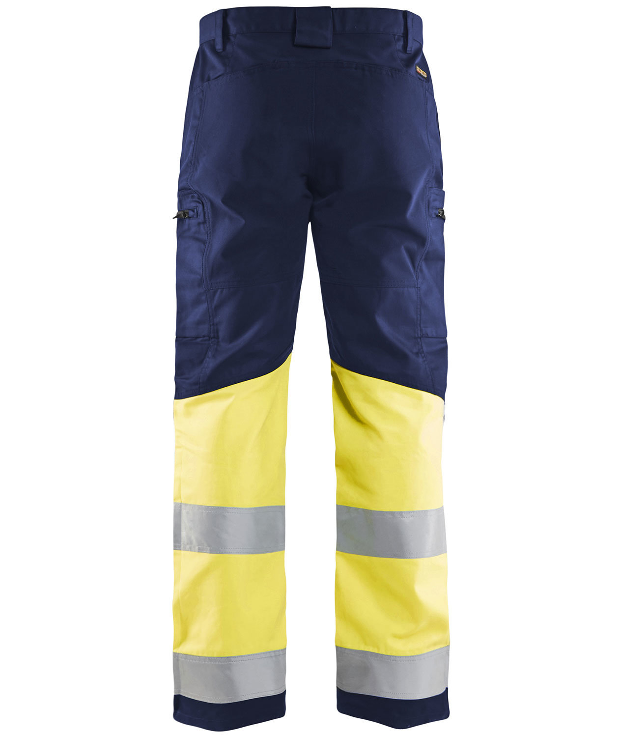 Bl&aring;kl&auml;der arbejdsbukser, Marine/Hi-Vis gul, large image number 2