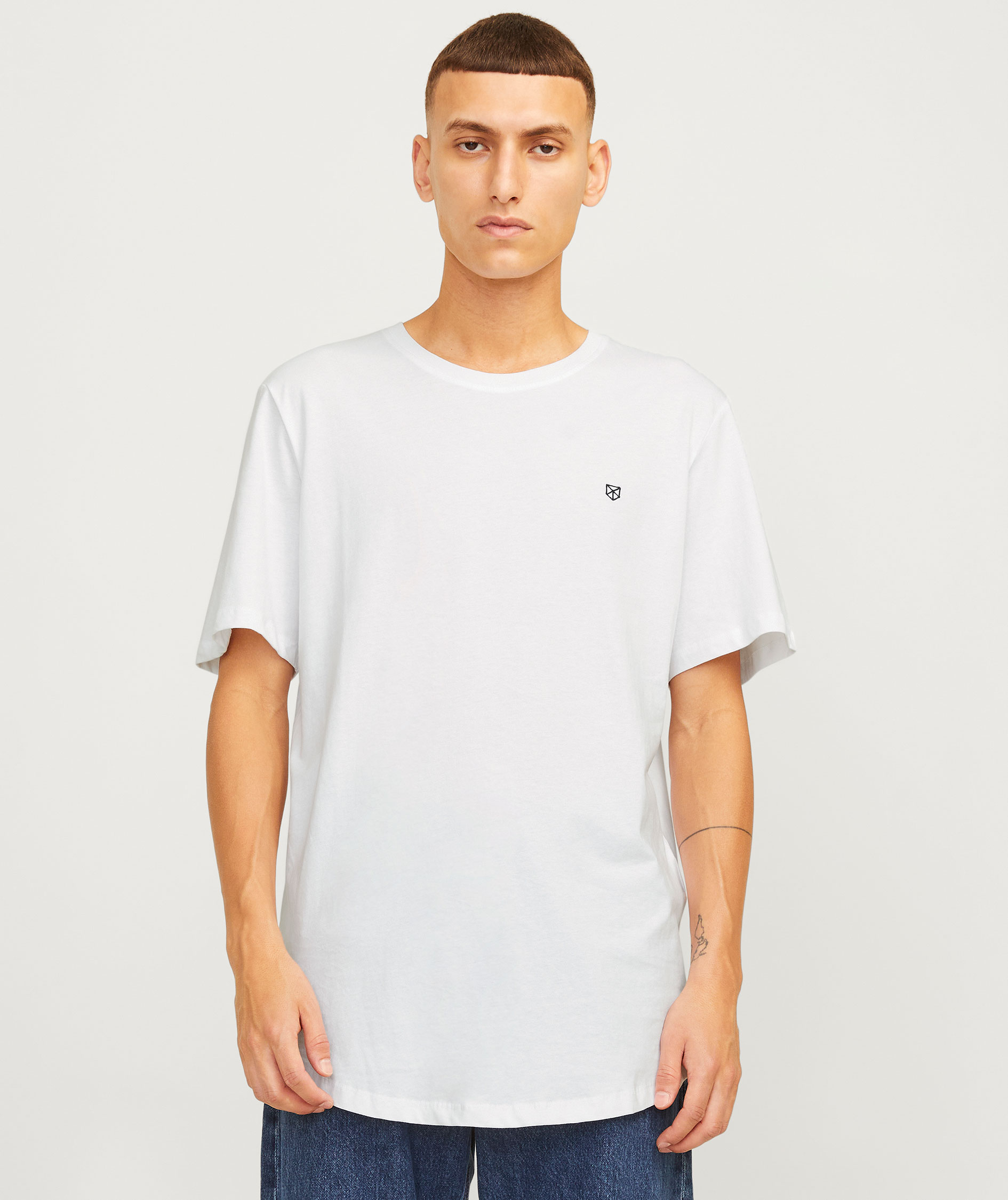 Jack & Jones JACJENS 5-pack T-shirt, White/Navy/Black, large image number 4