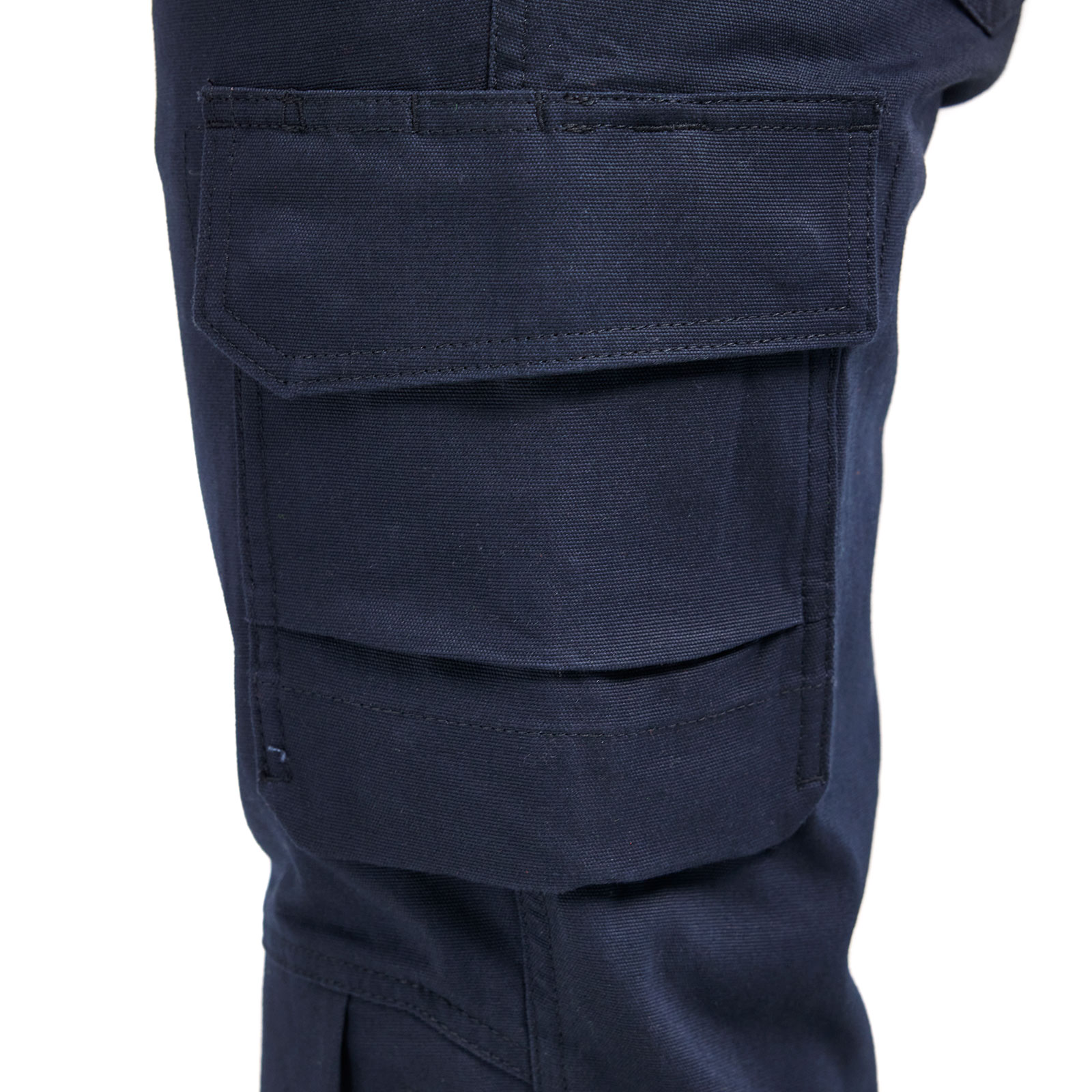 Bl&aring;kl&auml;der dame arbejdsbukser, M&oslash;rk Marine, large image number 7