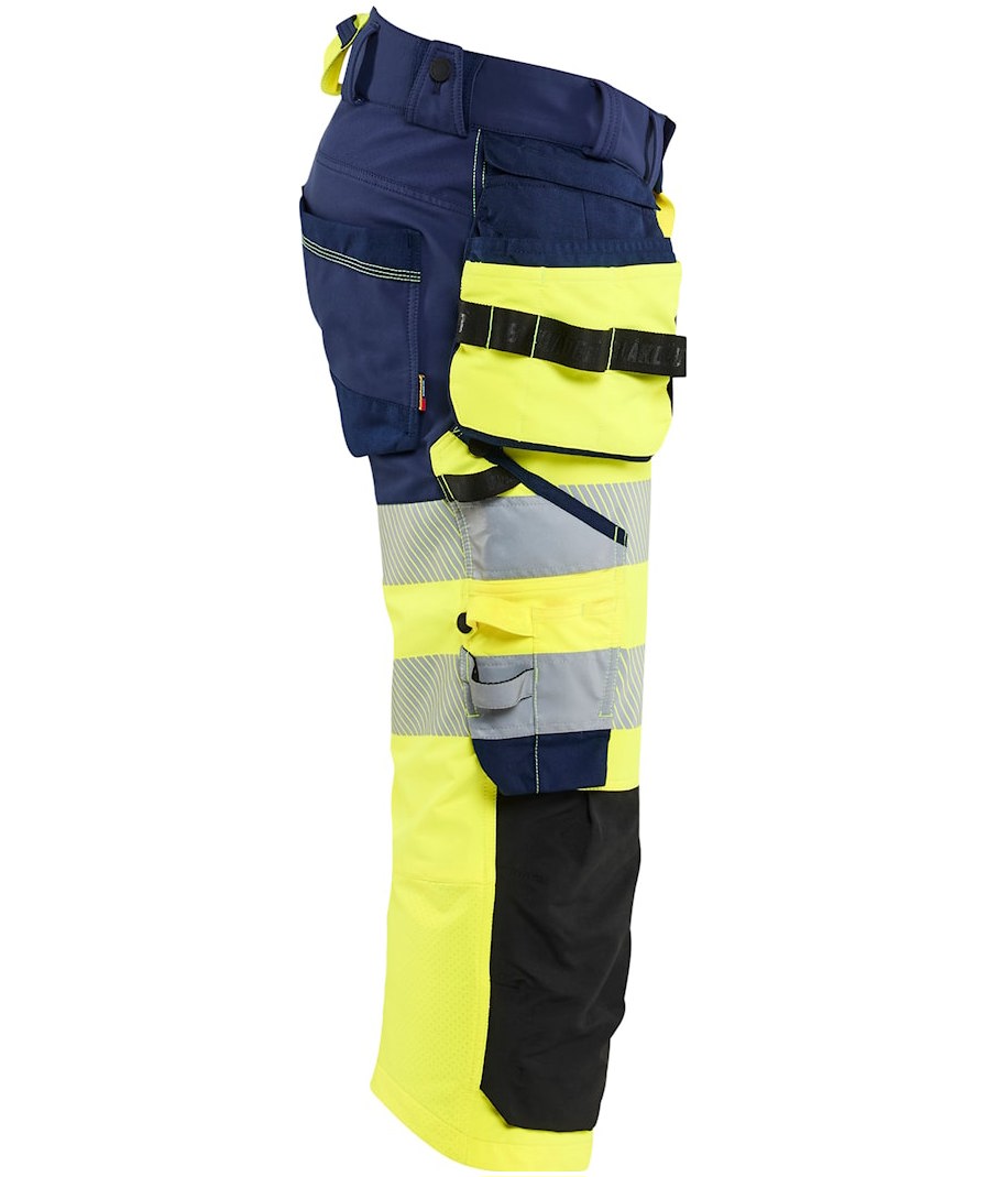 Bl&aring;kl&auml;der craftsman knickers full stretch, Hi-Vis yellow/marine, large image number 2