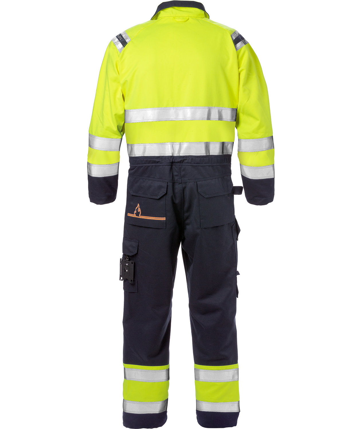 Fristads Flamestat kjeledress 8175 ATHS, Hi-Vis gul/marinebl&aring;