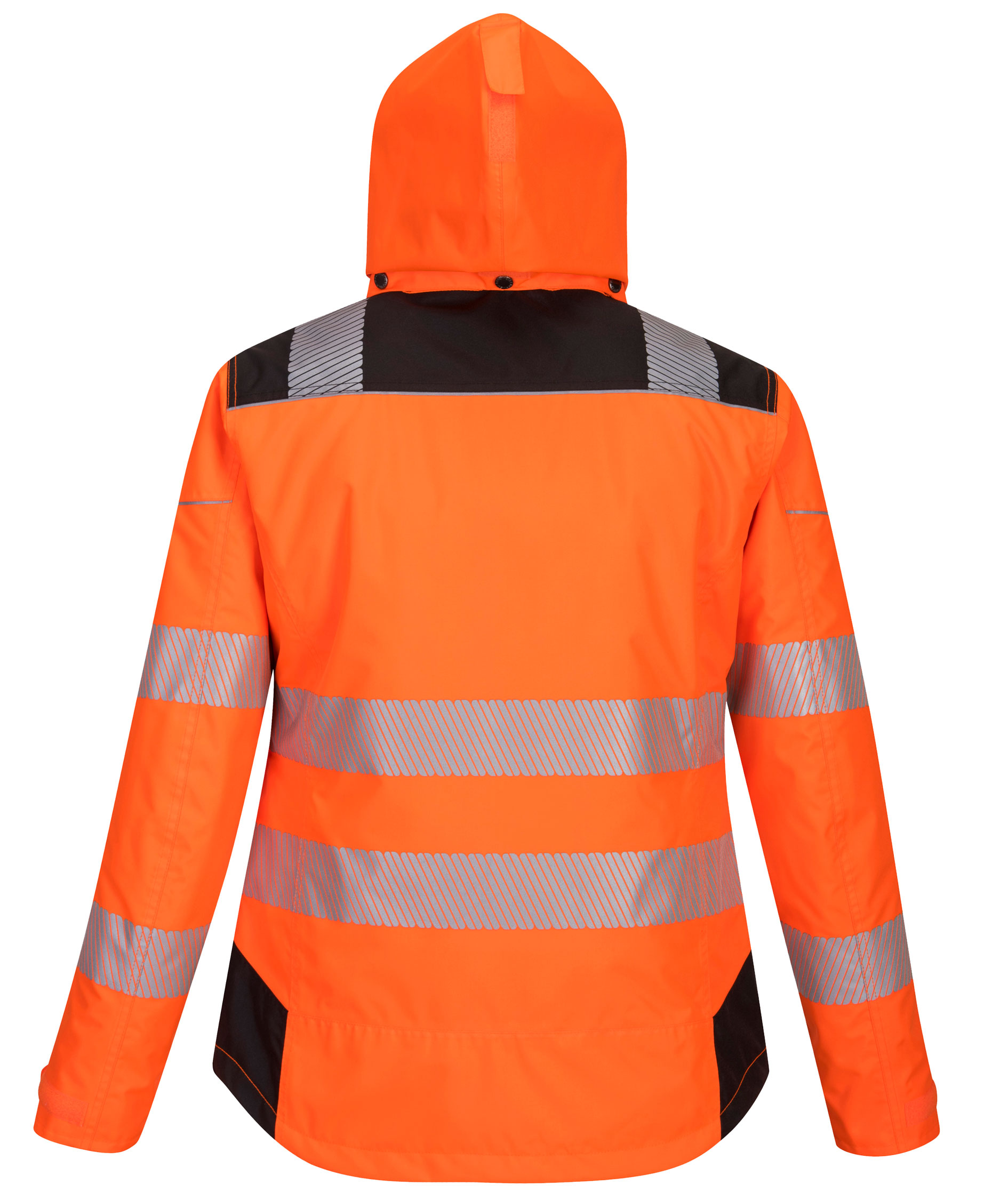 Portwest PW3 Damen Winterjacke, Hi-Vis Orange/Schwarz