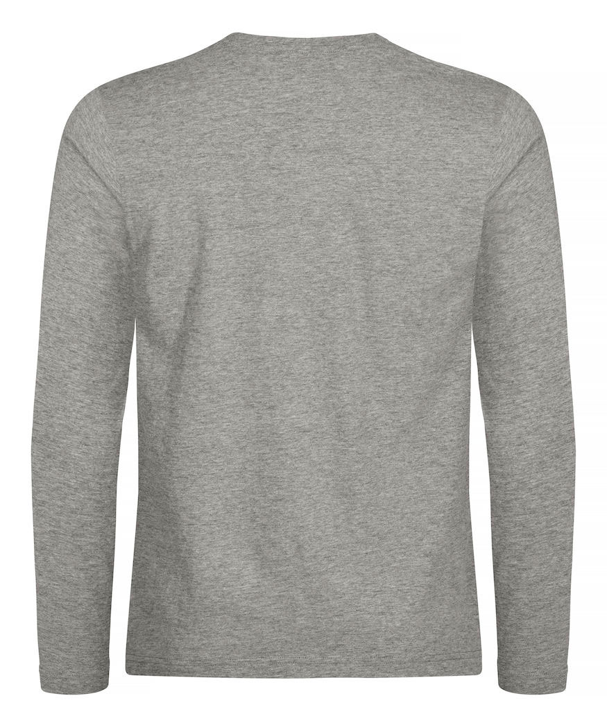 Clique Premium Fashion-T lang&auml;rmliges T-Shirt, Grey melange, large image number 1