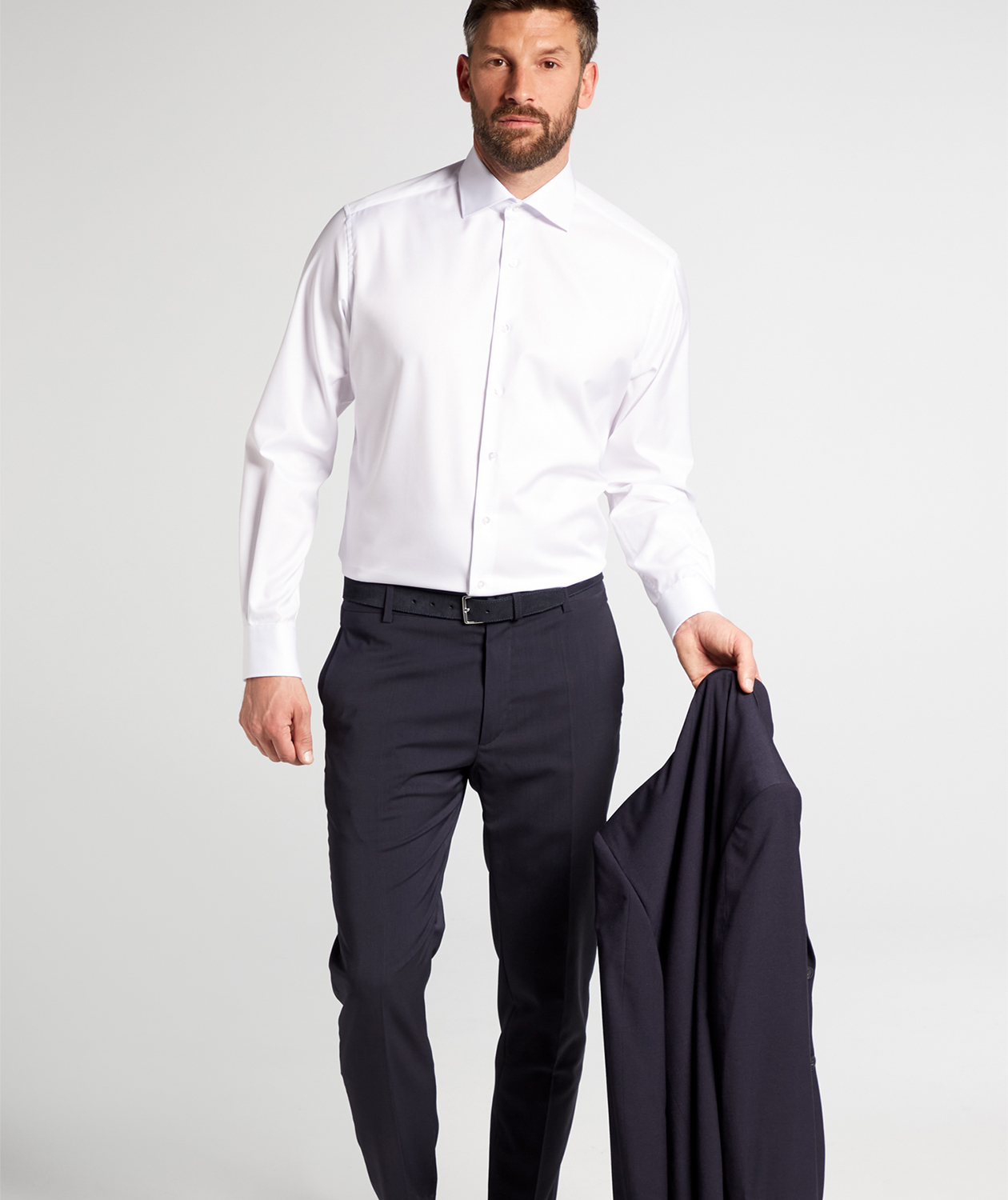 Eterna Cover Modern fit shirt, White, large image number 1