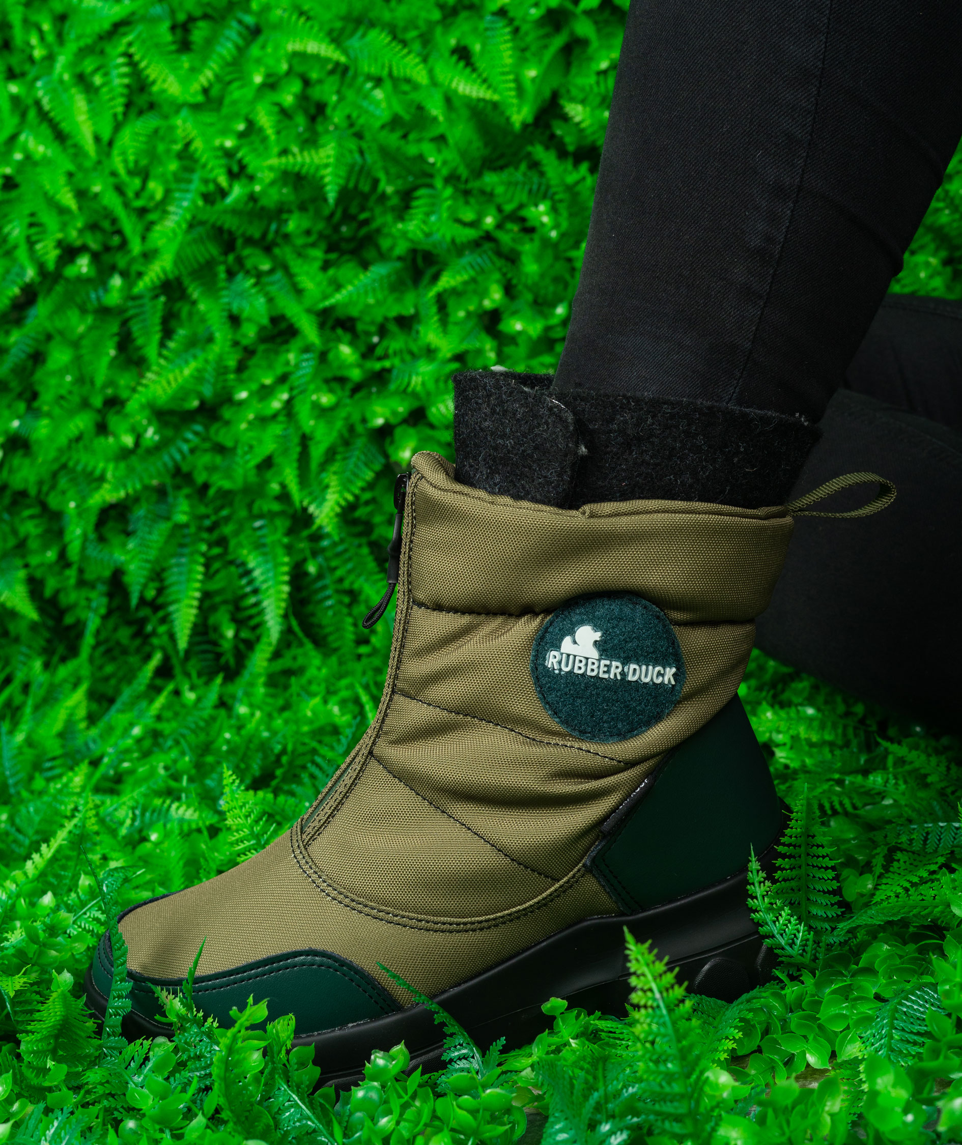 Rubber Duck Aspen vinterst&ouml;vlar dam, Olive/Dark Green, large image number 2