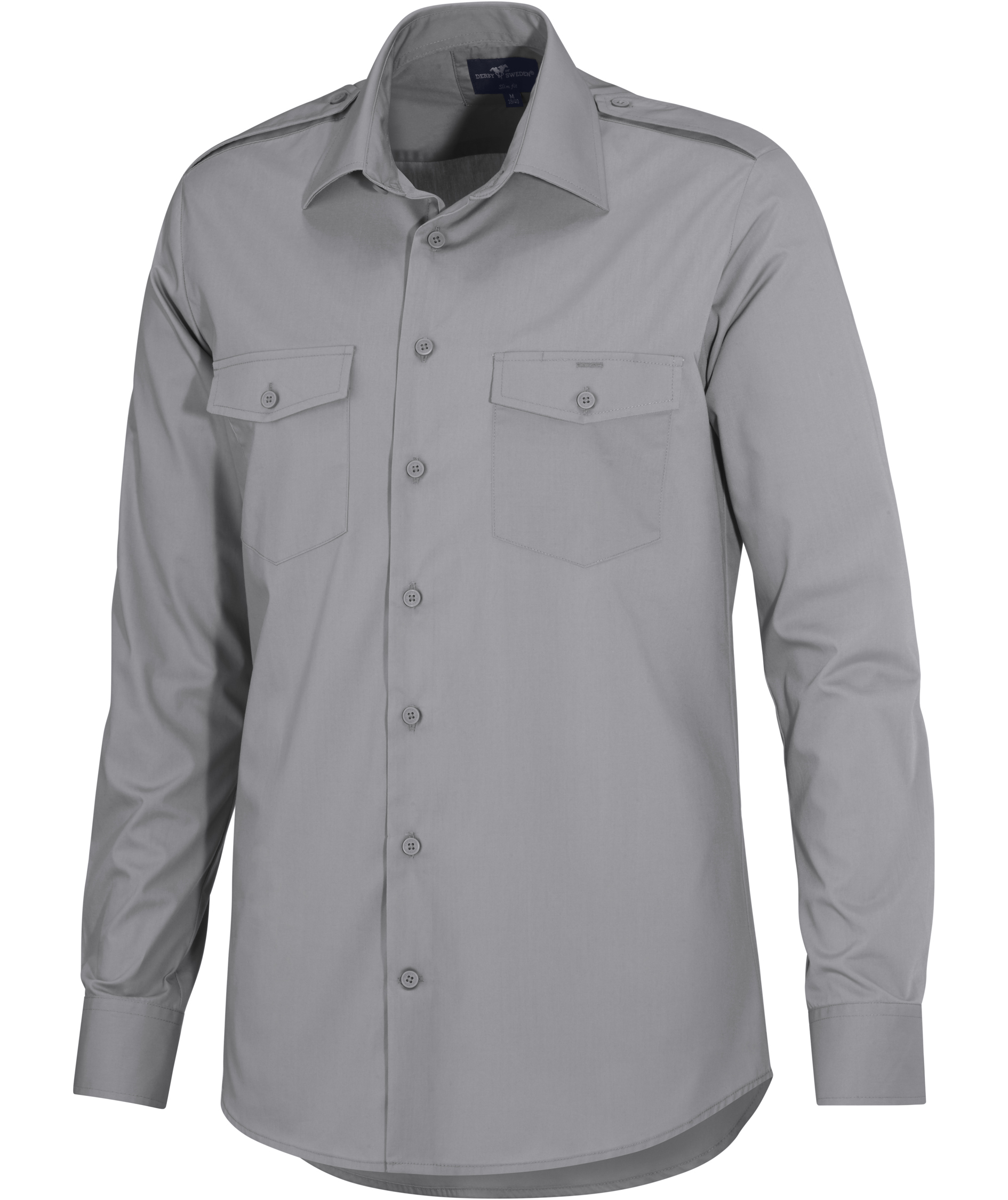 Derby of Sweden Maverick Slim Fit Pilotenhemd, Grey, large image number 4