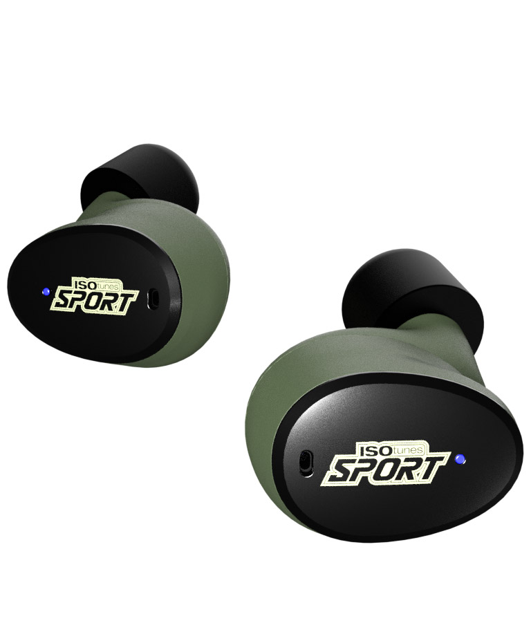 ISOtunes Free Sport Calibre h&oslash;rev&aelig;rn med Bluetooth, Sort/Gr&oslash;n, Sort/Gr&oslash;n, large image number 2