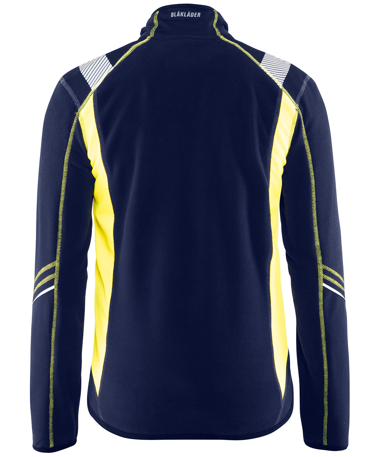 Bl&aring;kl&auml;der Visible microfleecetr&ouml;ja, Marin/Hi-Vis gul