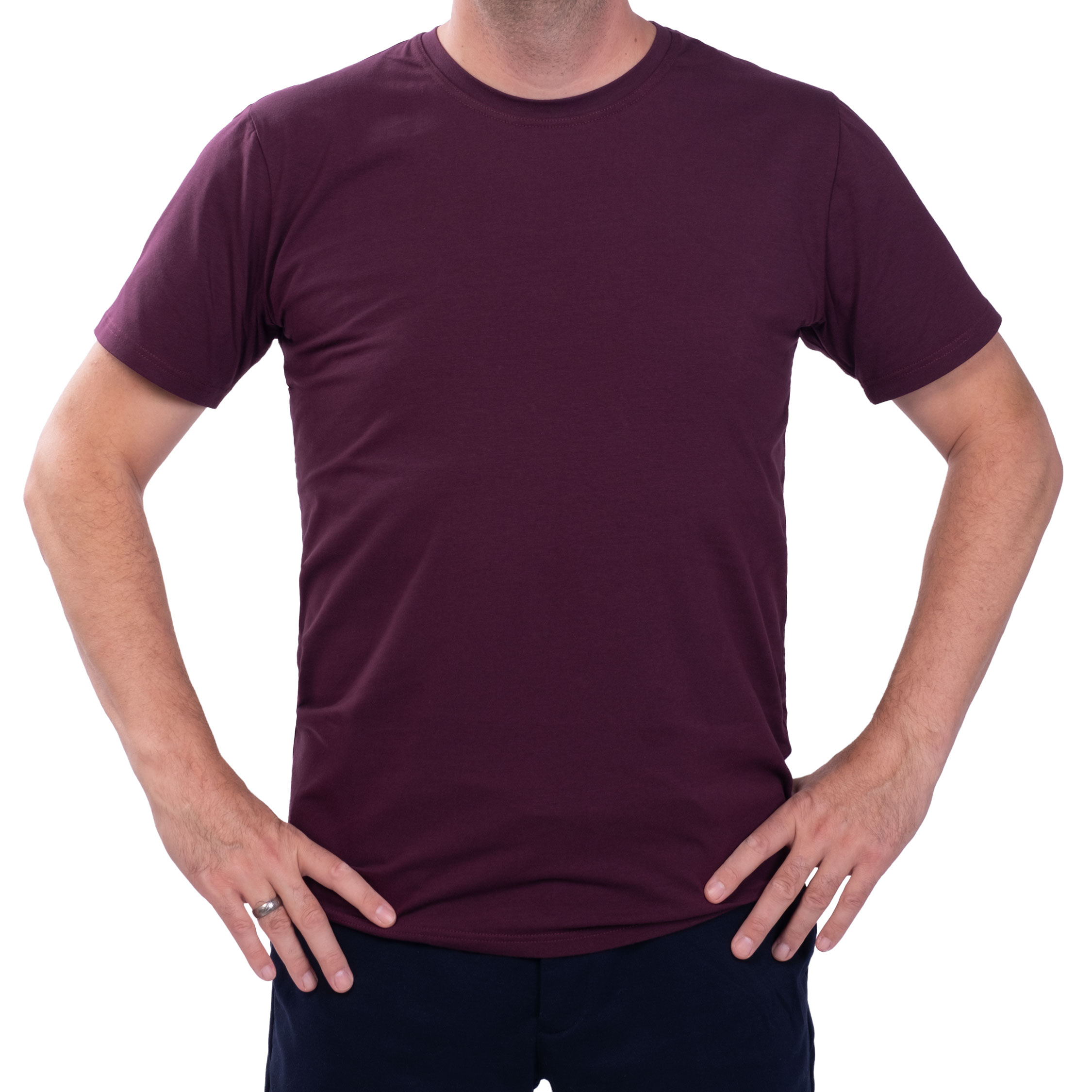 Clipper Dax T-shirt, Burgundy Winetasting