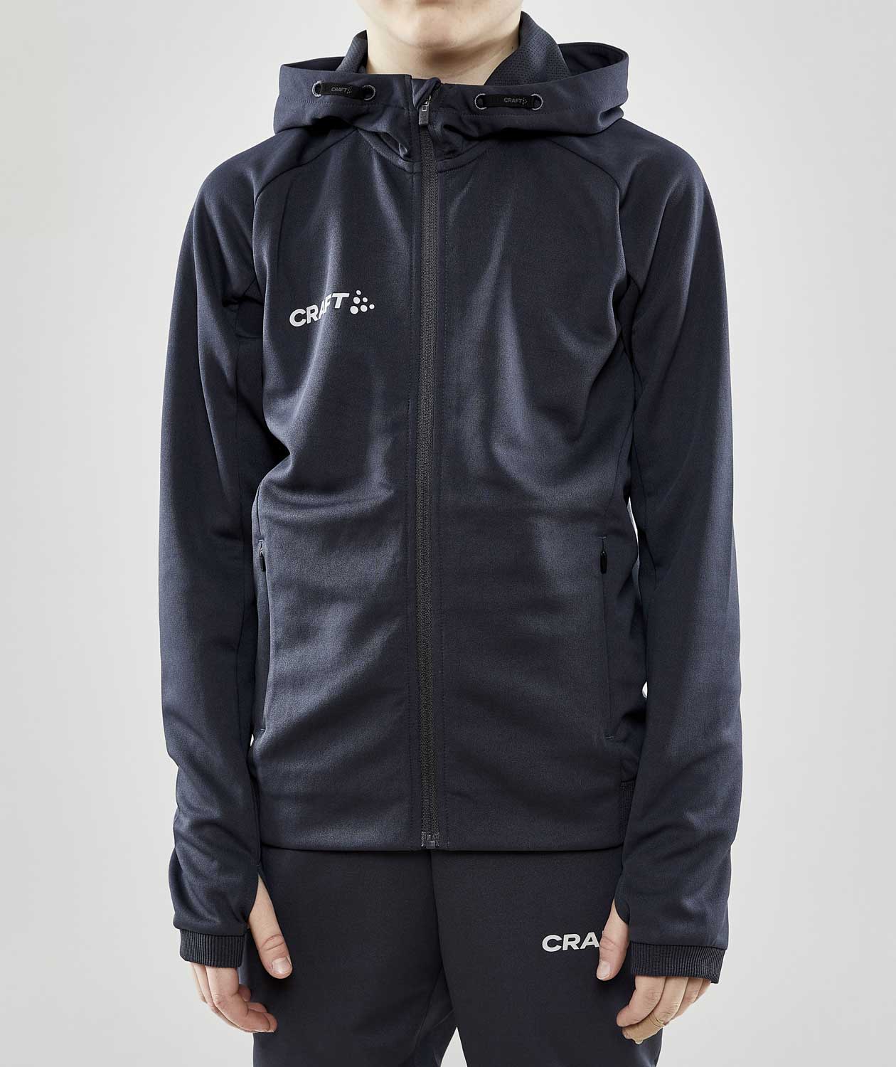 Craft Evolve hettegenser for barn, Asphalt