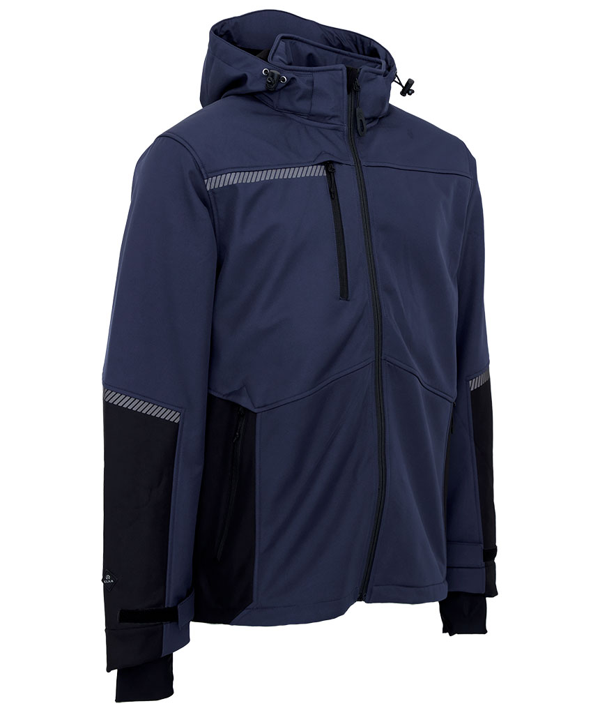 ELKA Working Xtreme softshell jacket, Marine Blue/Black, large image number 0