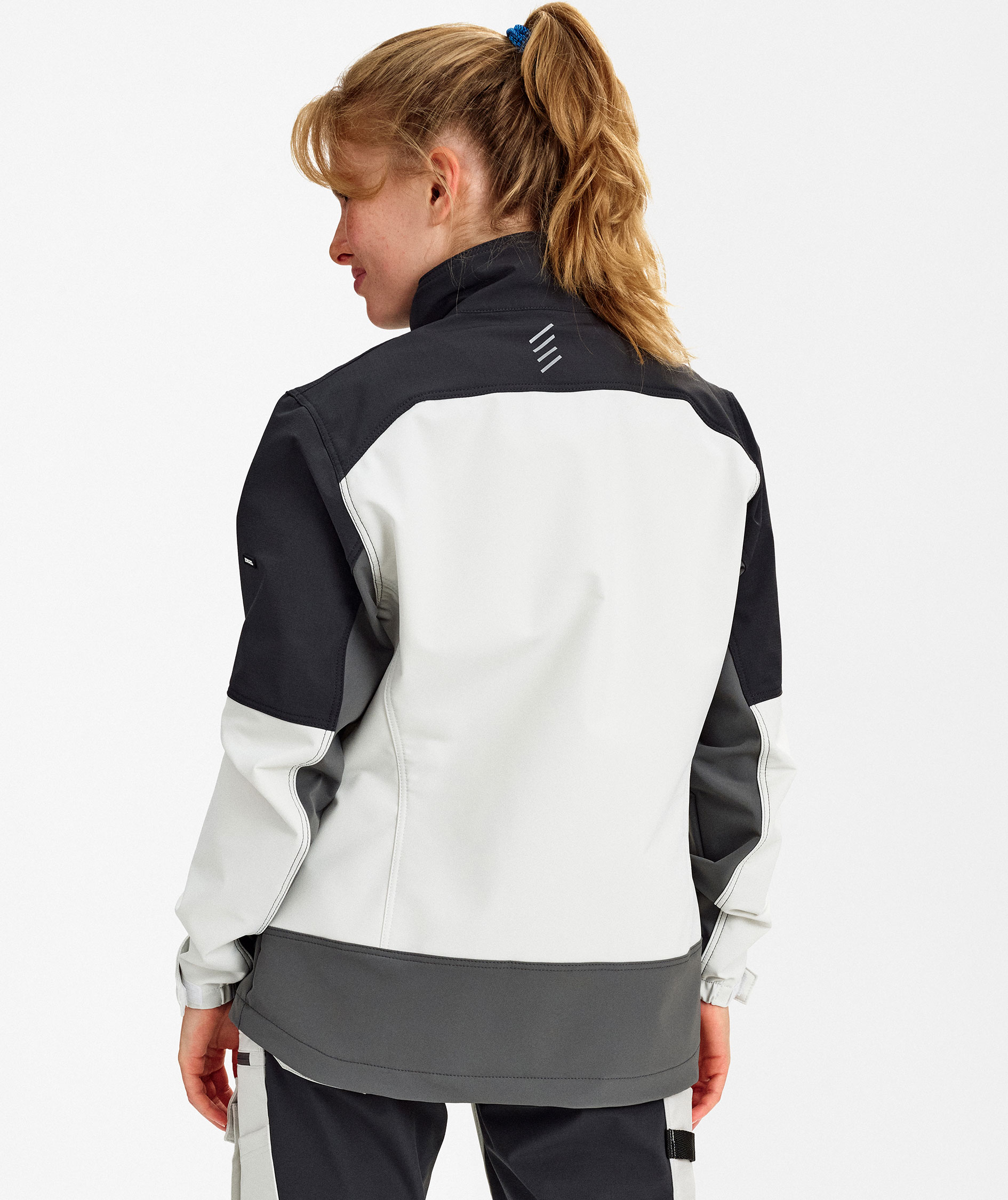 Engel Entire Damen Arbeitsjacke full stretch, Bone White/Anthracite Grey, large image number 3