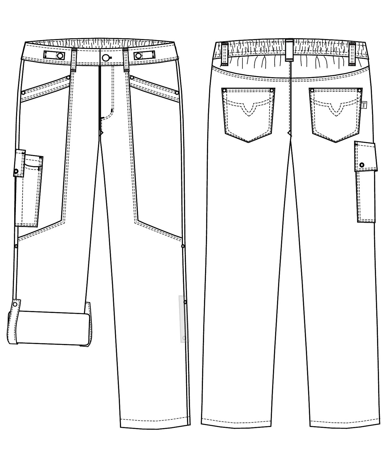 Kentaur flex trousers leg length 82 cm, Black, large image number 3