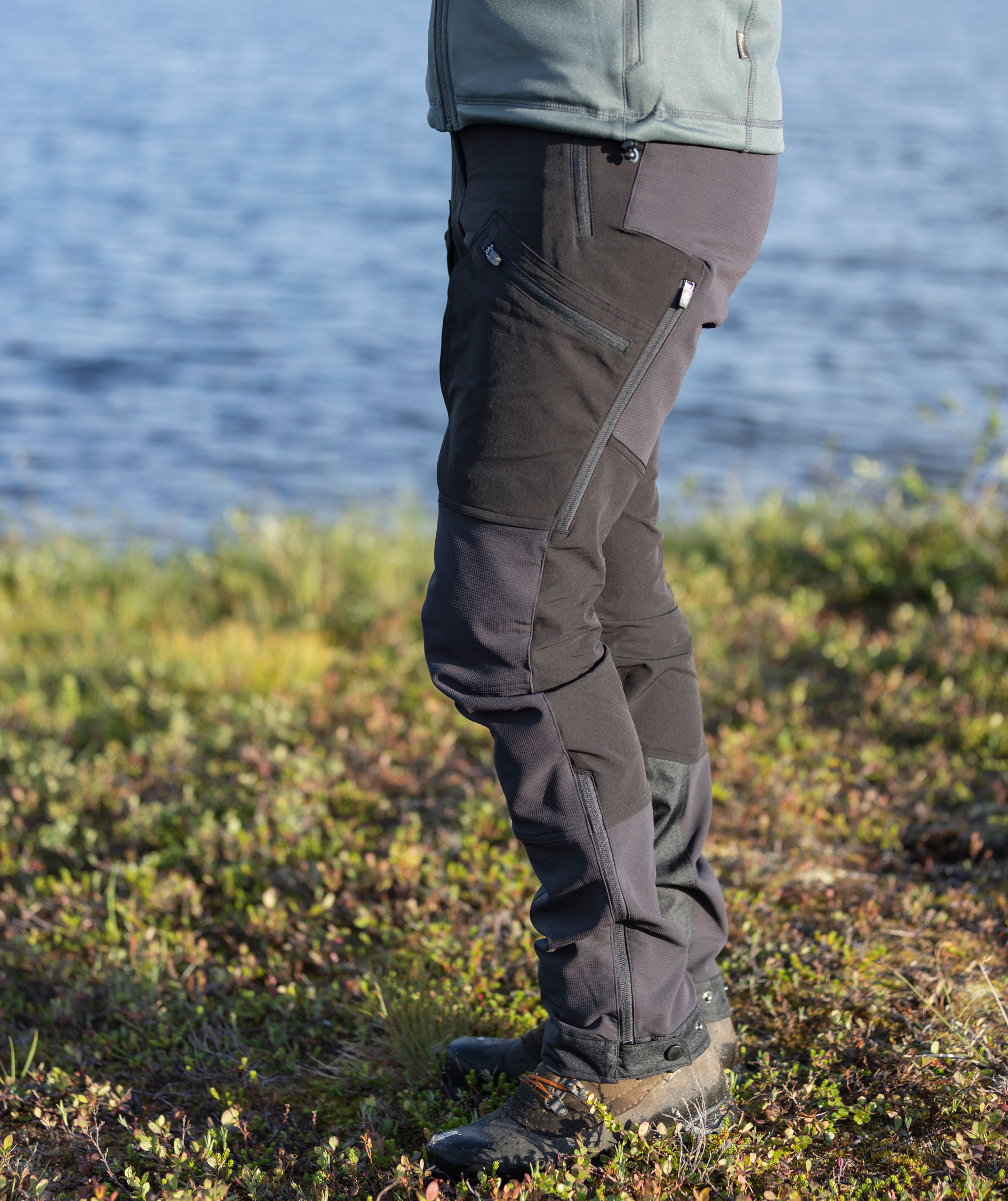 Pinewood Abisko Adventure dame jagtbukser, Sort, large image number 7