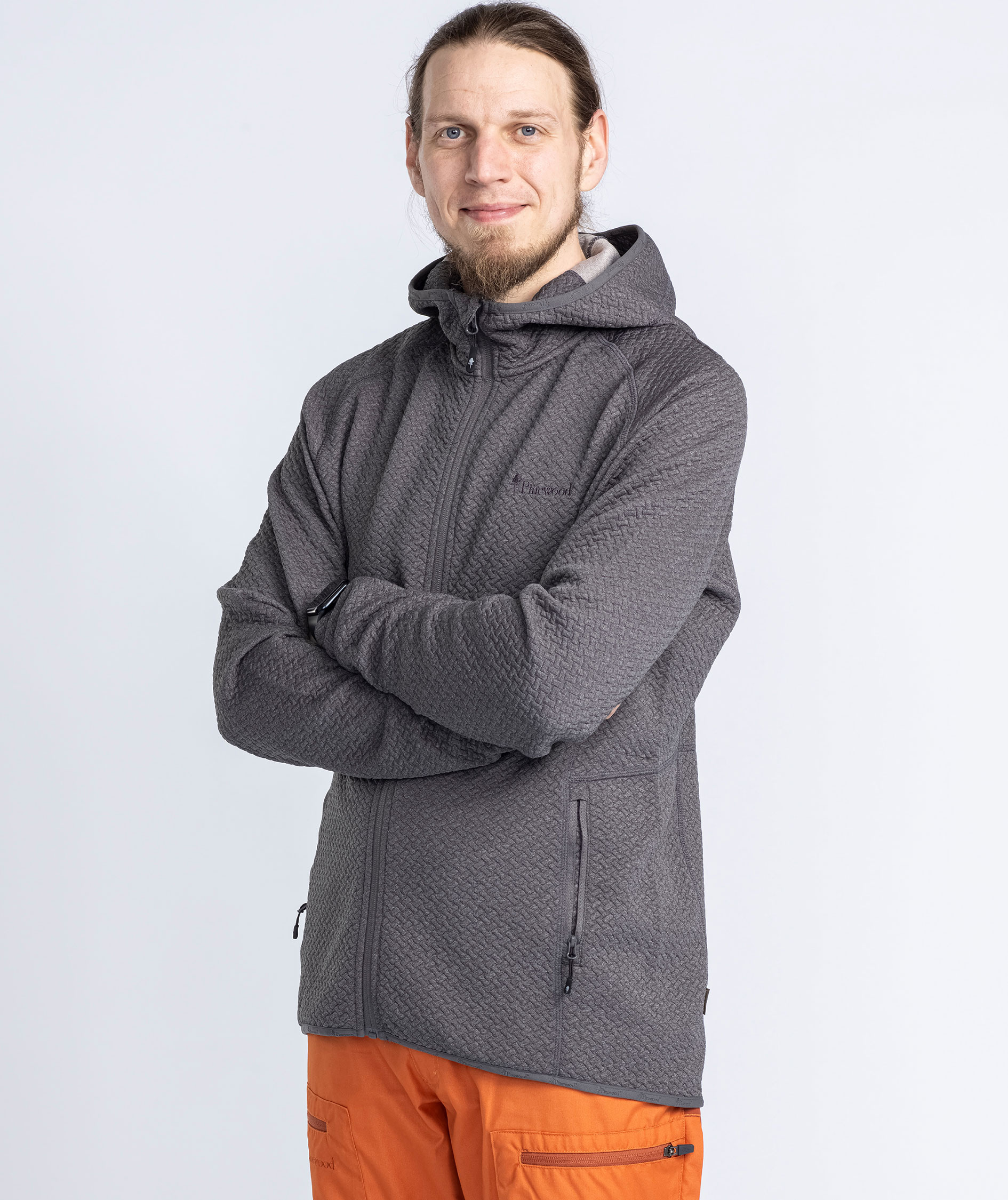 Pinewood Everyday Travel h&aelig;ttetr&oslash;je med lyn, Grey melange , large image number 7