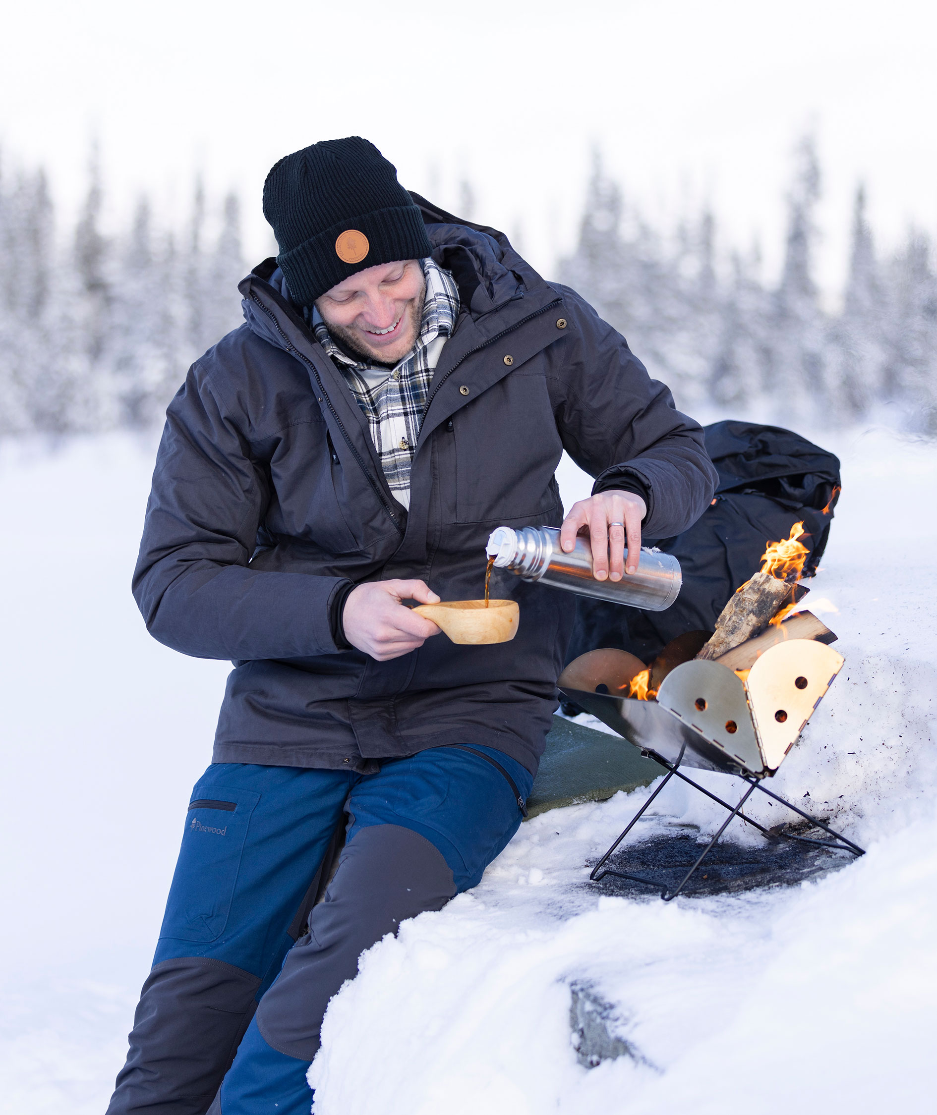 Pinewood Caribou TC bukser, Deep Dive/Dark Anthracite, large image number 8