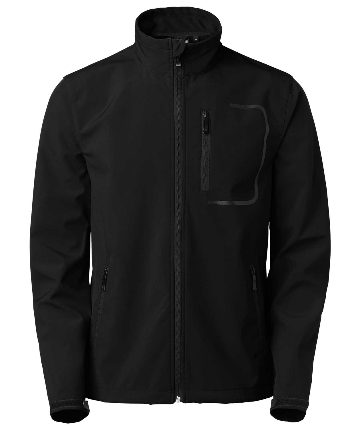 South West Atlantic softshelljakke, Svart, Svart, swatch