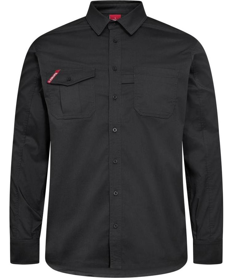 Engel Extend arbeidsskjorte, Antrasittgr&aring;, Antrasittgr&aring;, swatch