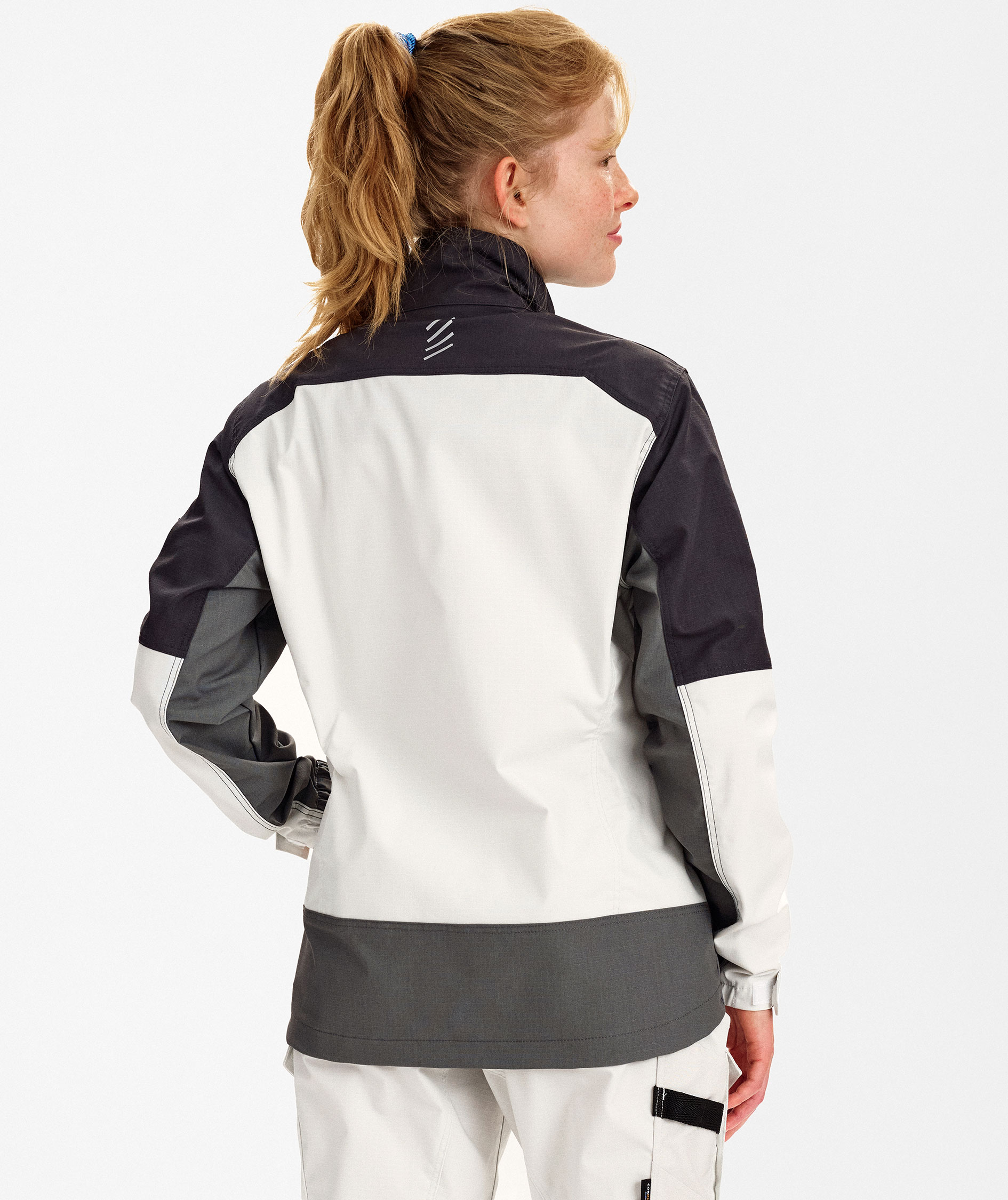 Engel Entire women's work jacket, Bone White/Anthracite Grey, large image number 4
