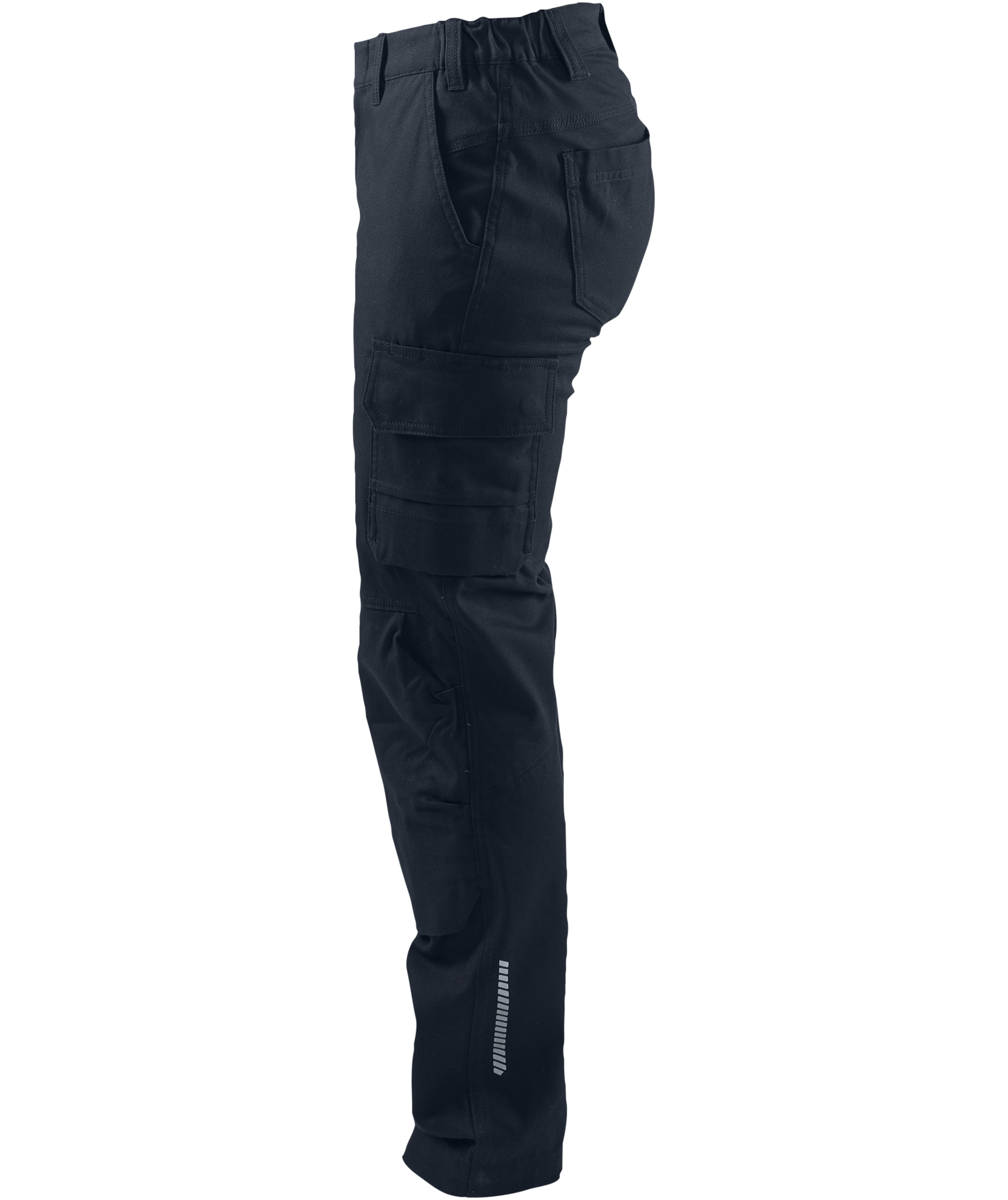 Bl&aring;kl&auml;der dame arbejdsbukser, M&oslash;rk Marine, large image number 4