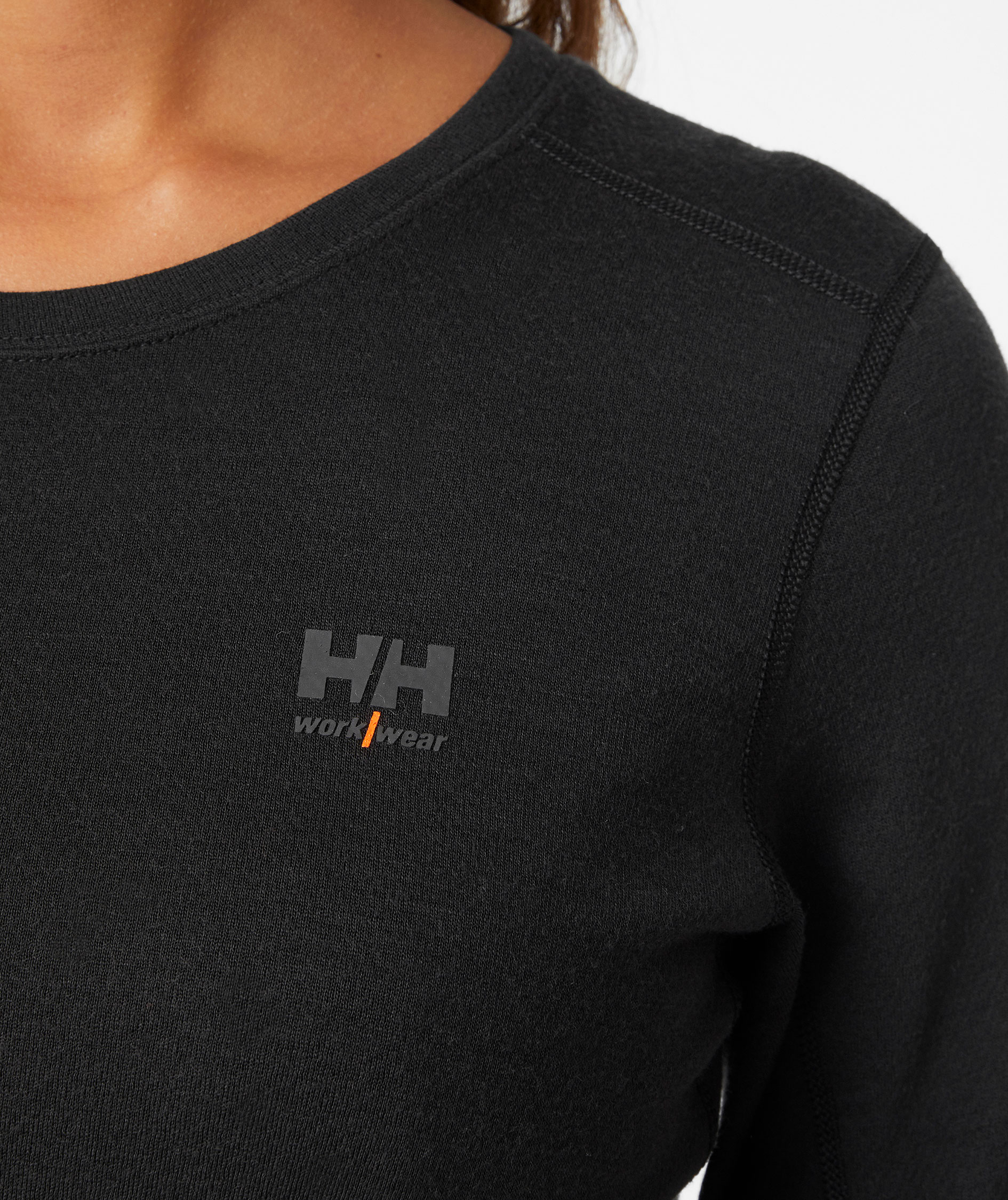 Helly Hansen Lifa Merino dam l&aring;ng&auml;rmad undertr&ouml;ja med merinoull, Svart, large image number 4