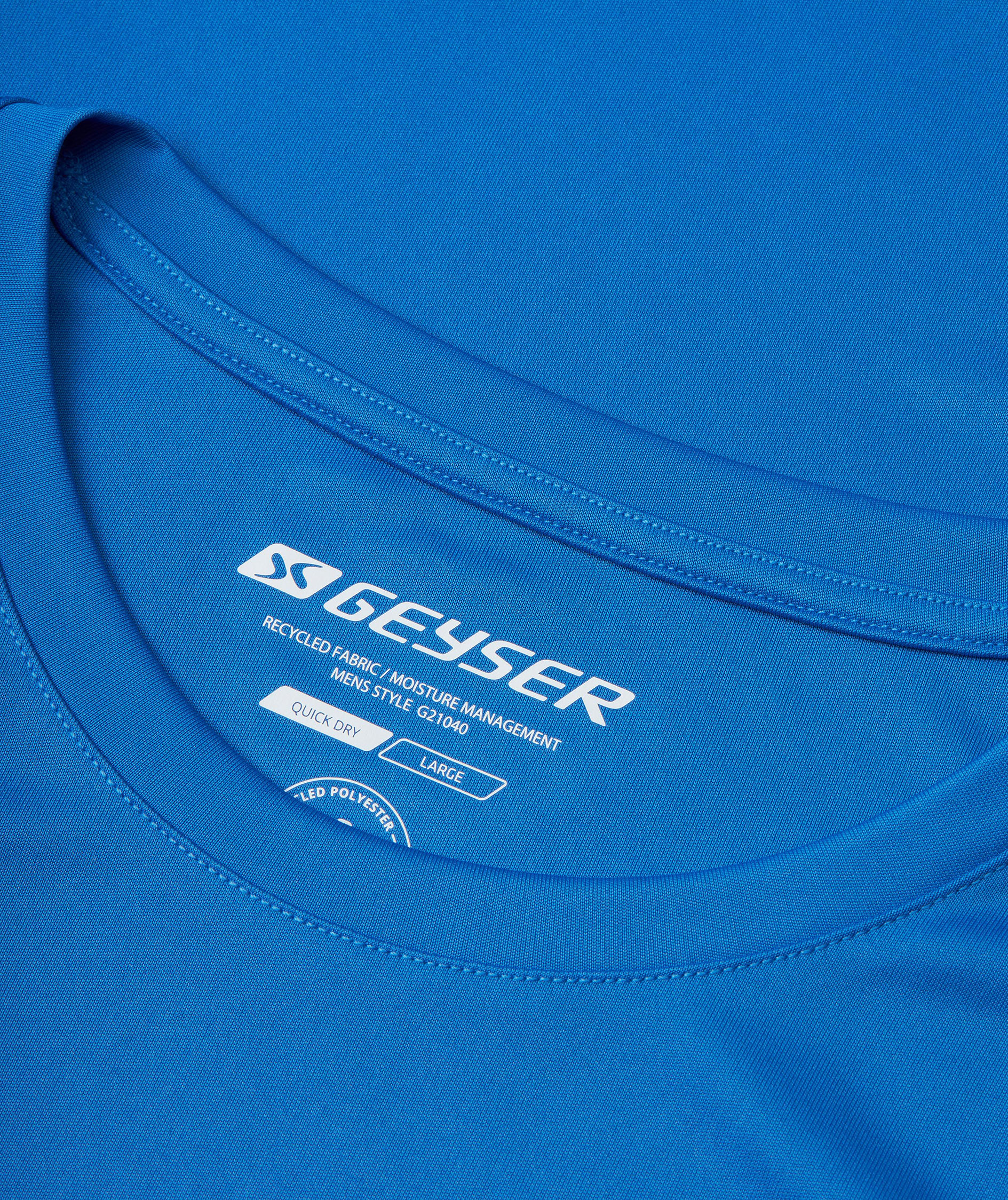 GEYSER&nbsp;Essential interlock T-Shirt, Azurblau, large image number 3