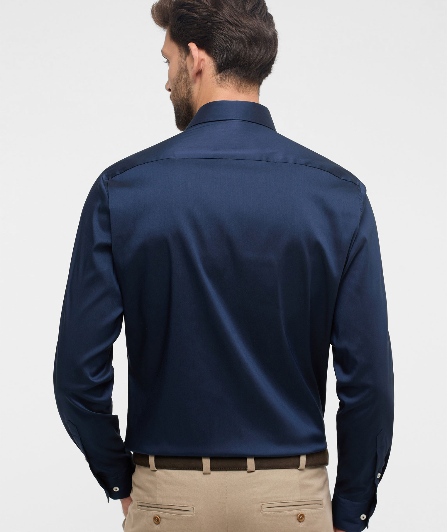 Eterna Performance Modern Fit skjorta, Navy, large image number 2