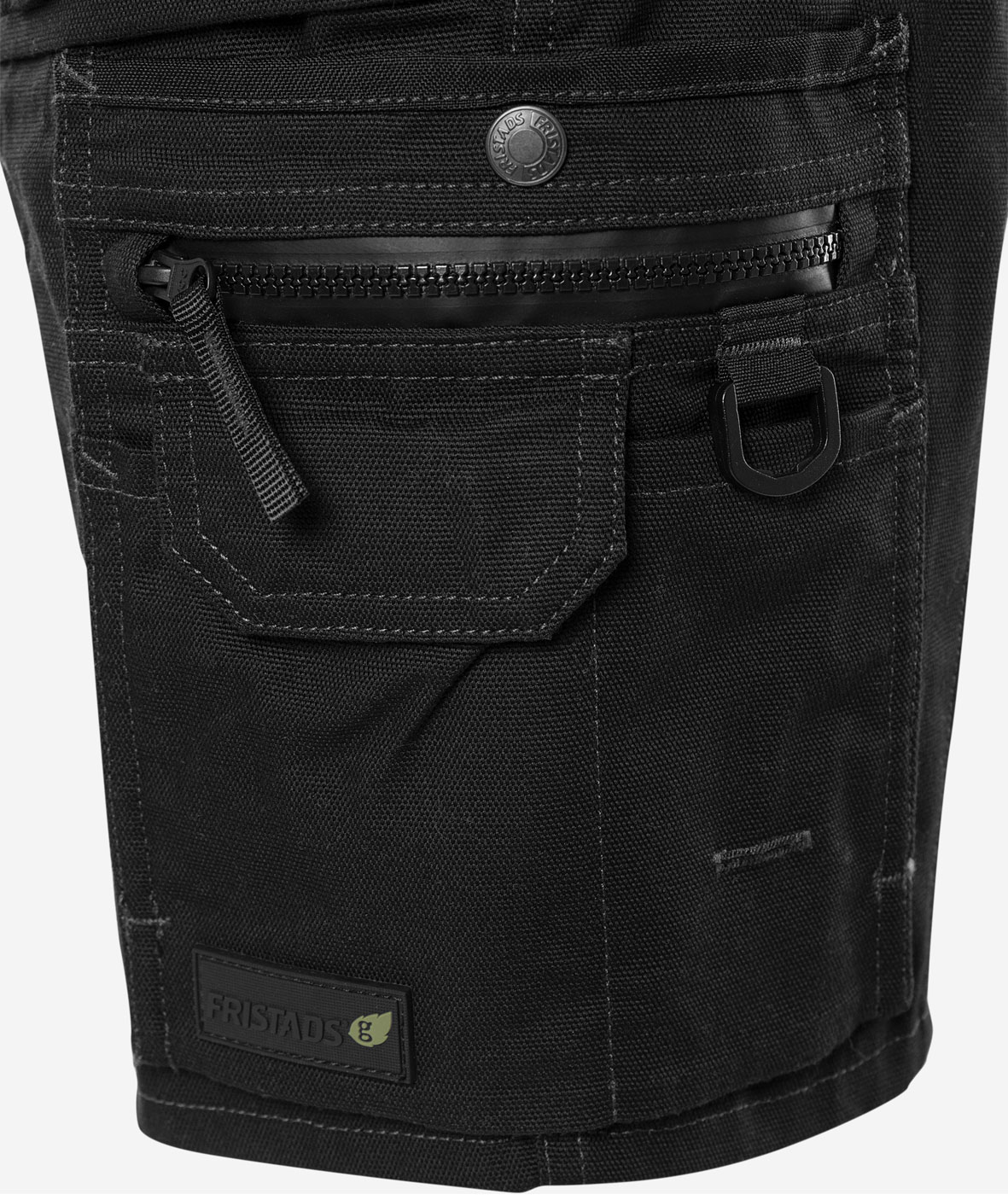 Fristads dame h&aring;ndverkershorts 2527 GCYD, Svart, large image number 5