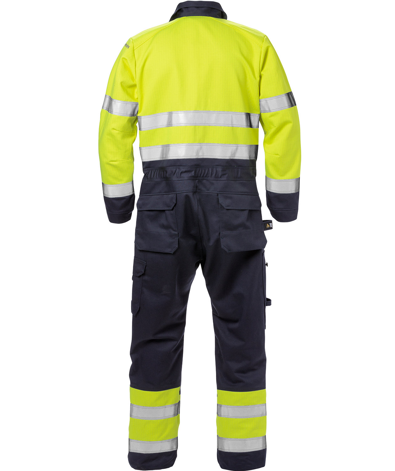 Fristads Flame kjeledress 8084, Hi-Vis gul/marinebl&aring;