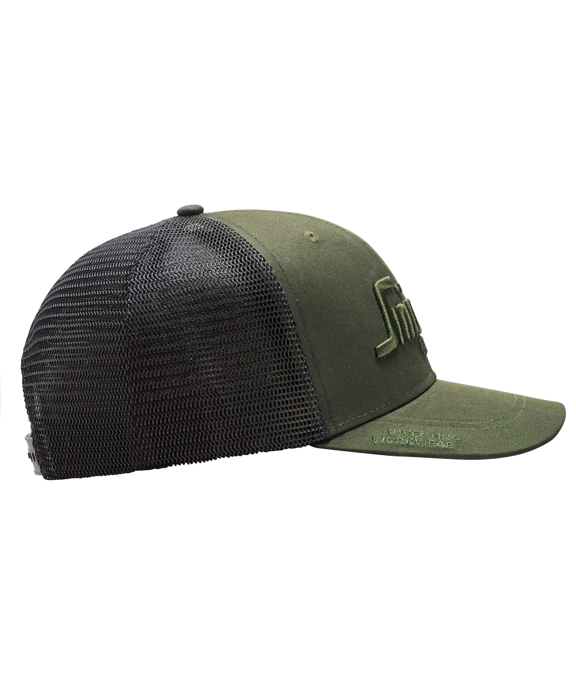 Snickers Trucker cap 9001, Khaki Green/Black, Khaki Green/Black, large image number 2