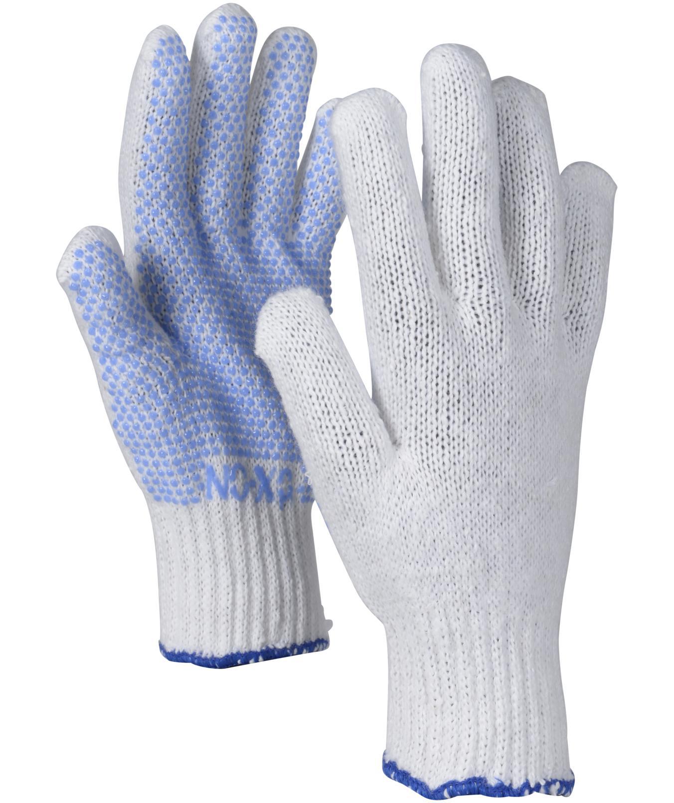 OX-ON Knitted Supreme 13600 arbetshandskar, Vit/Bl&aring;