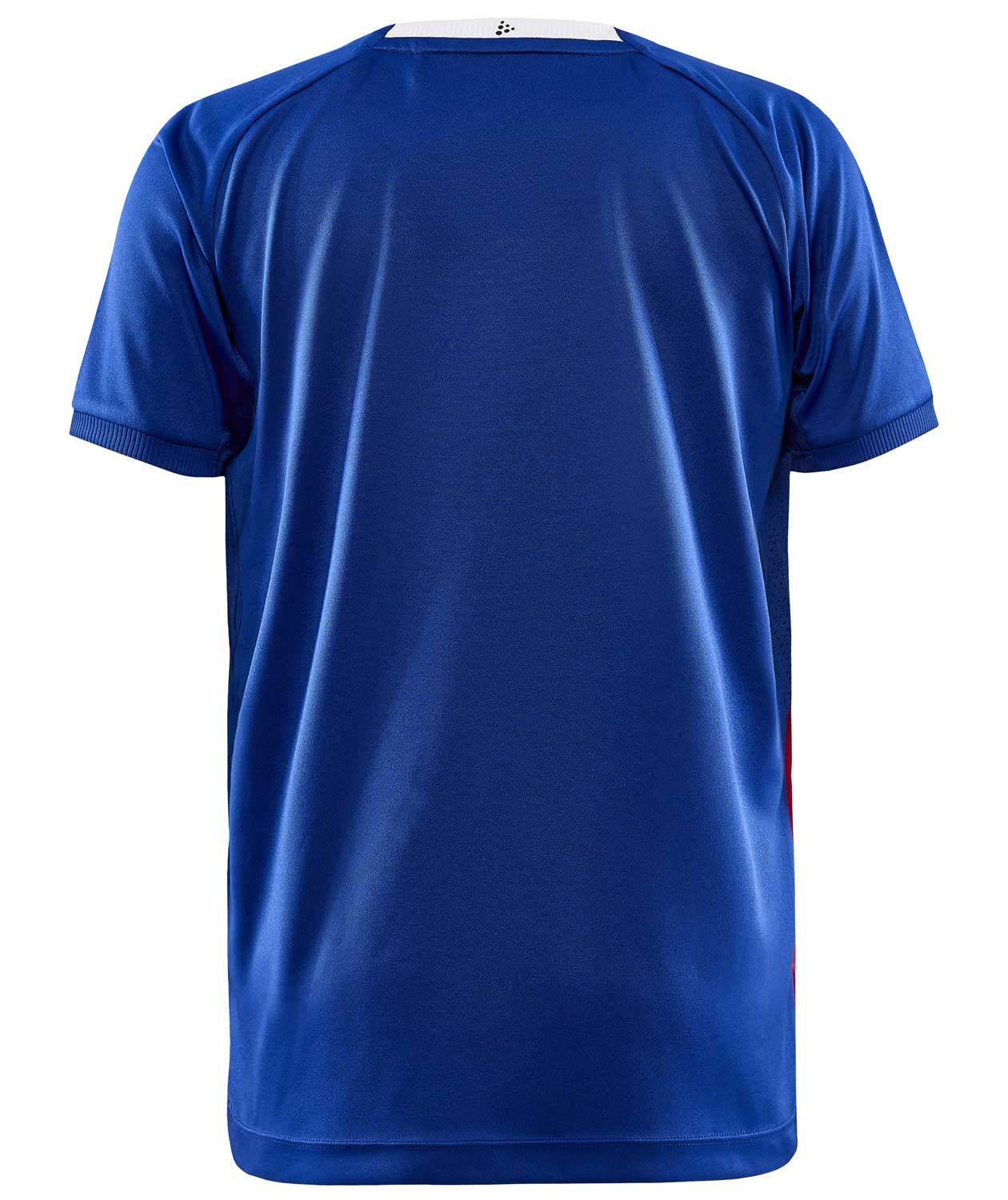 Craft Progress 2.0 Stripe Jersey T-skjorte for barn, Club Cobolt/R&oslash;d, large image number 2