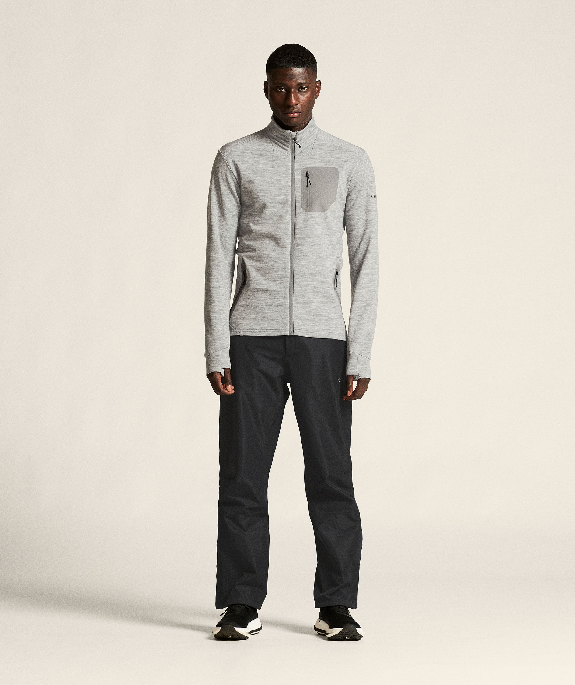 Craft PRO Explore Midlayer cardigan, Grey melange, large image number 8