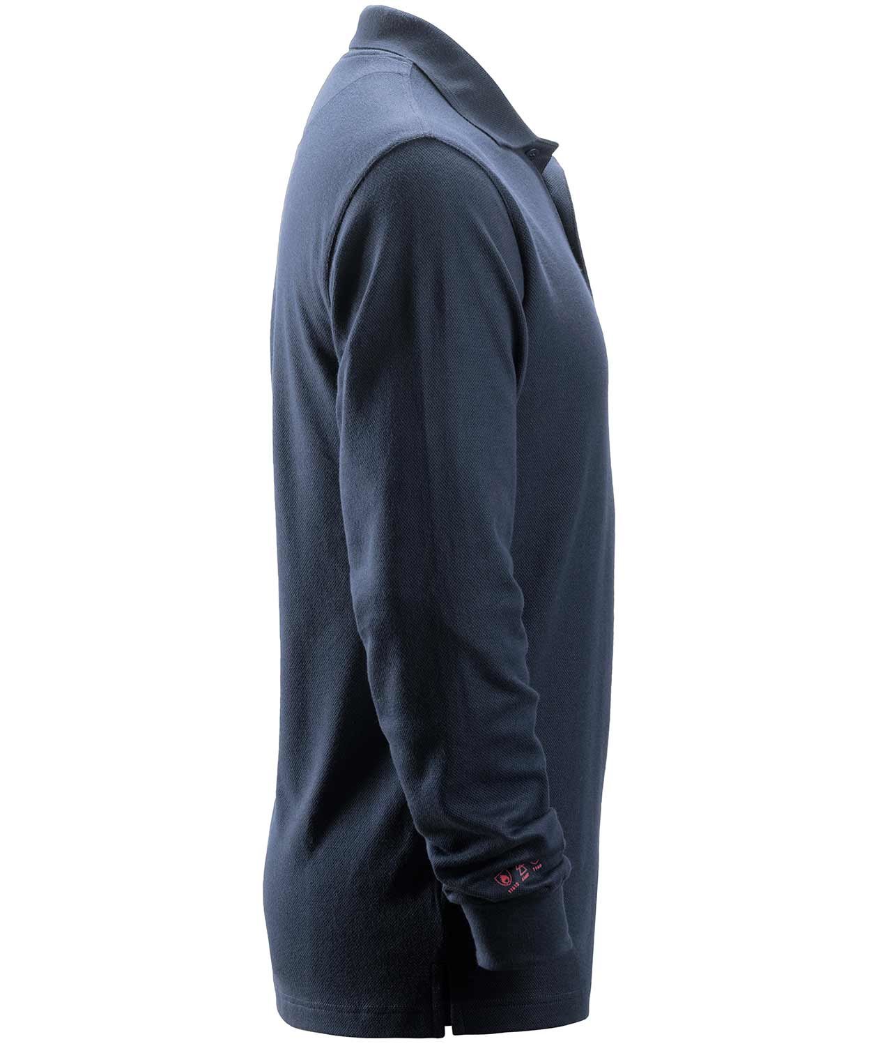 Snickers ProtecWork lang&aelig;rmet polo T-shirt, Navy, large image number 2