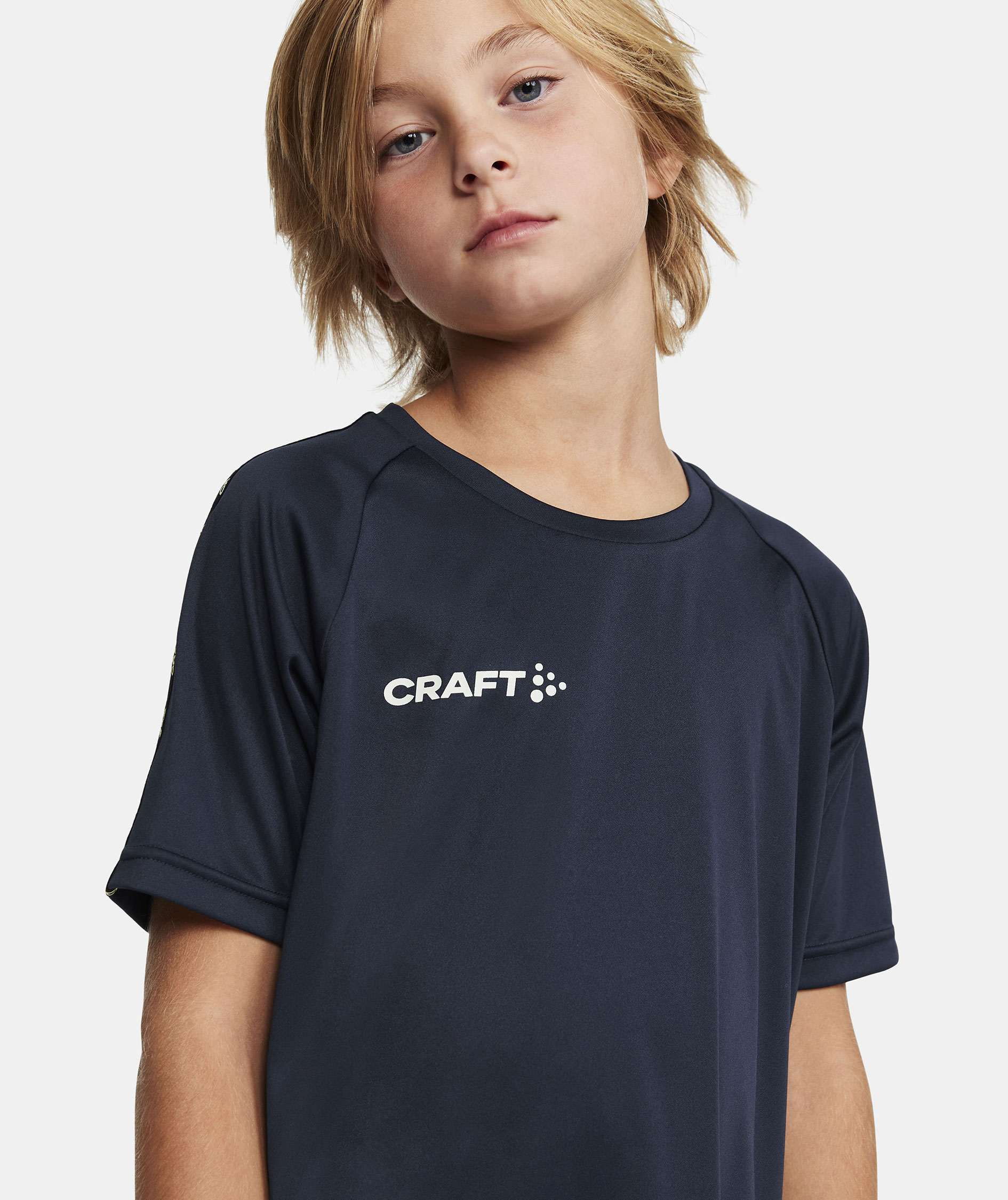 Craft Squad 2.0 Contrast T-shirt till barn, Navy, large image number 3