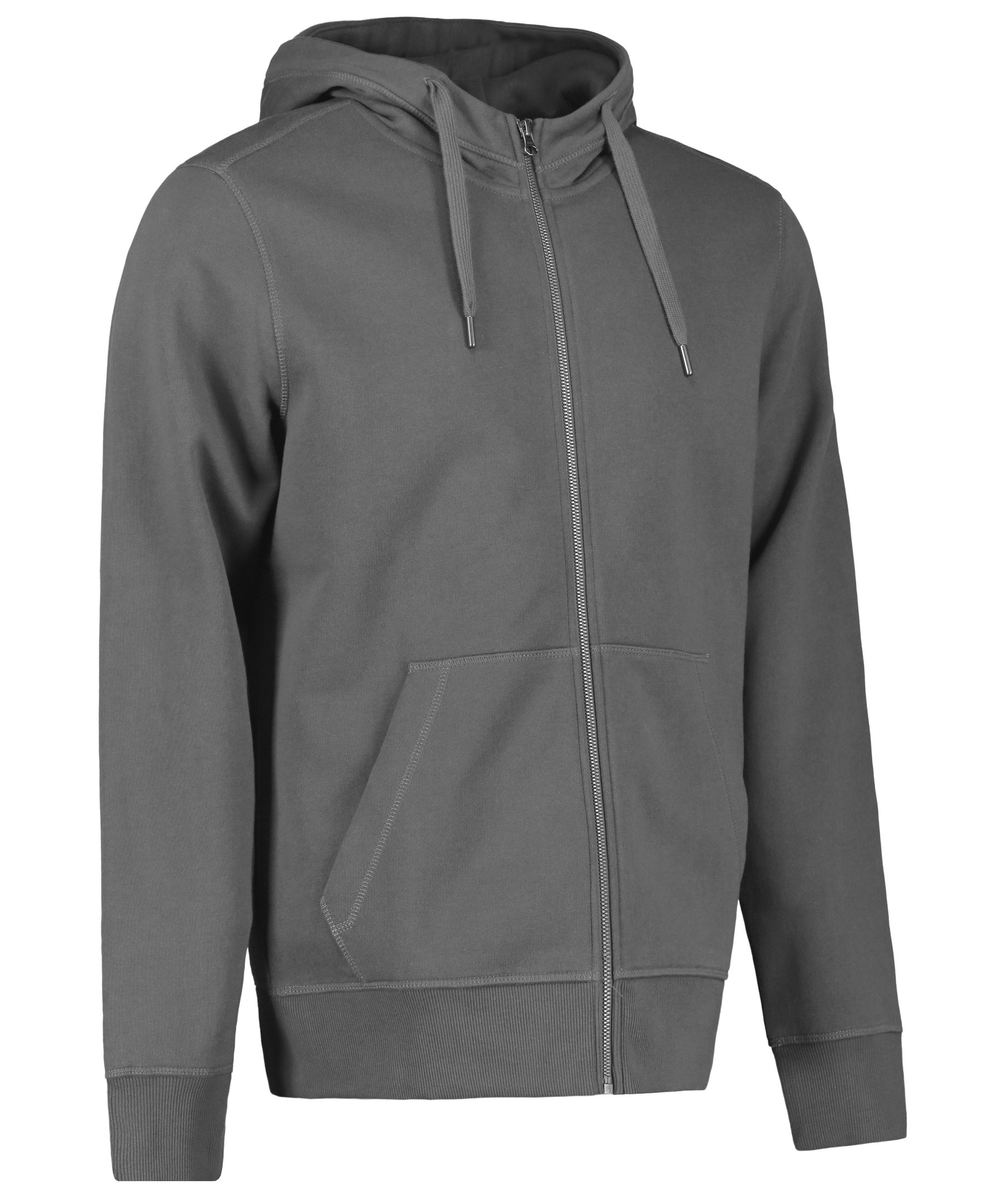ID Core hoodie with zipper, Silver Grey, large image number 3