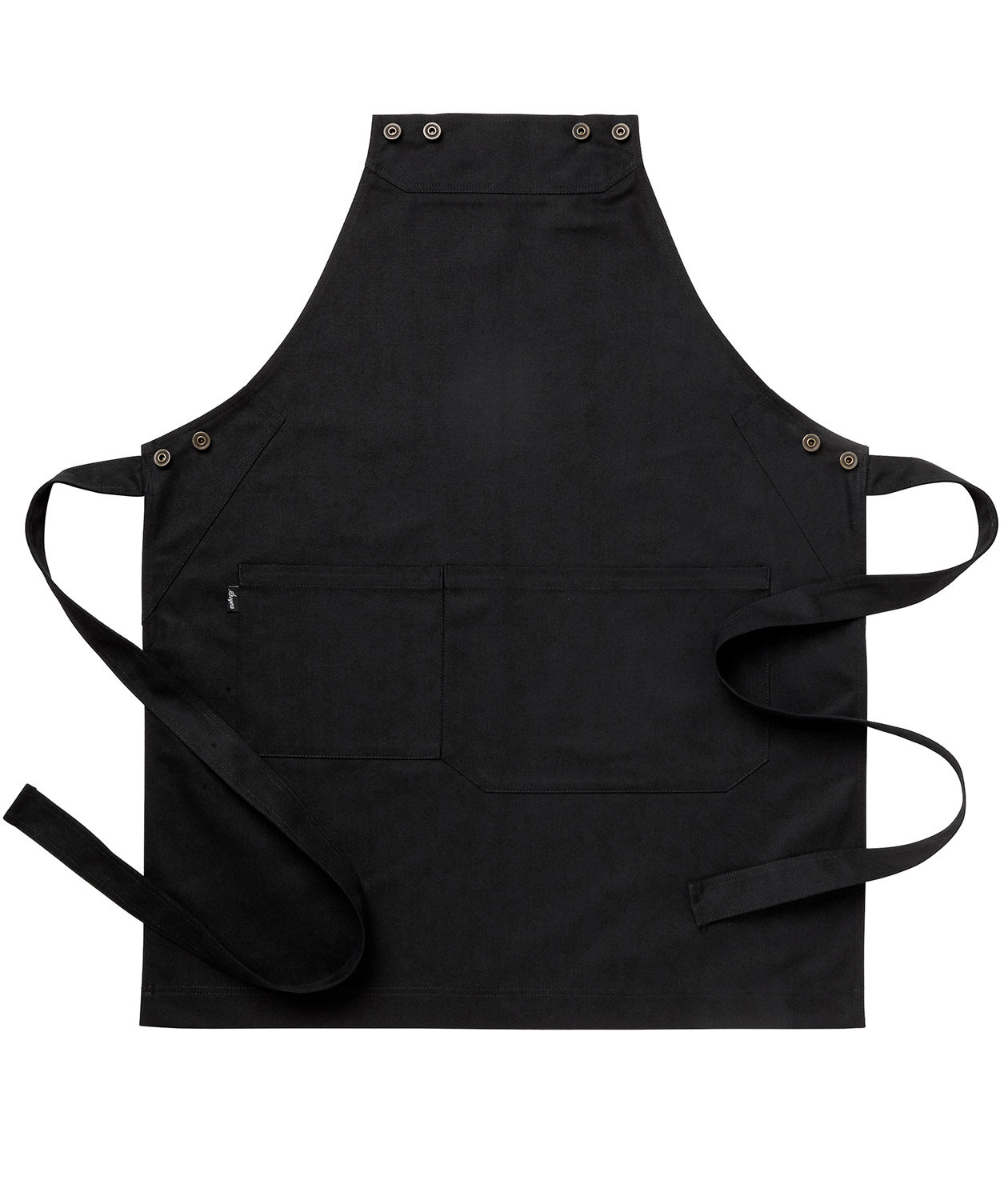 Segers 4078 brystlommeforkle med lomme, Svart