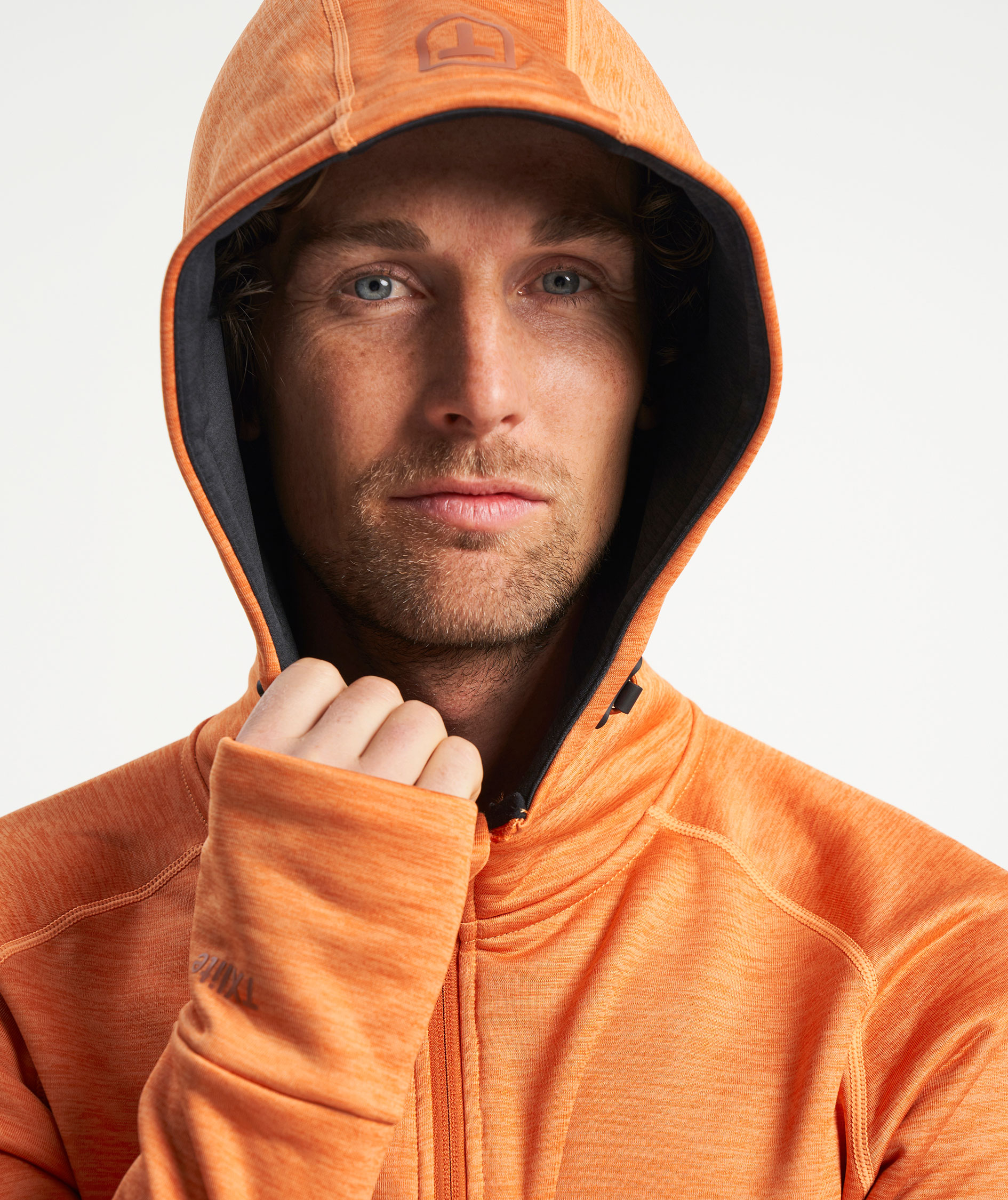 Tenson TXlite hoodie with full zipper, Dark Orange, large image number 6