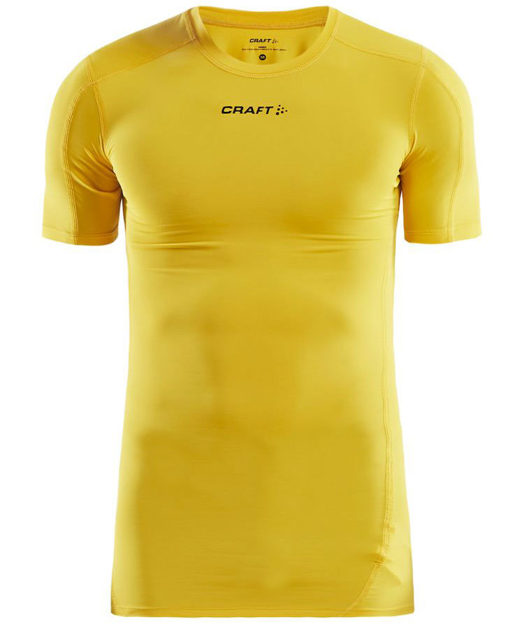 Craft Pro Control kompression T-shirt, Sweden yellow