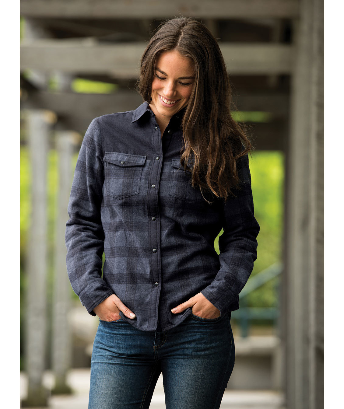 Stormtech Logan Thermal skjorta dam, Marinbl&aring;