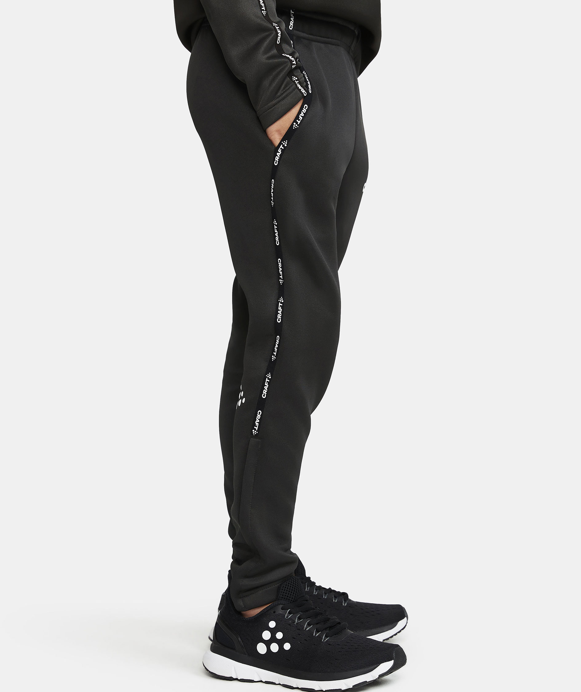 Craft squad 2.0 treningsbukser for barn, Black, large image number 4