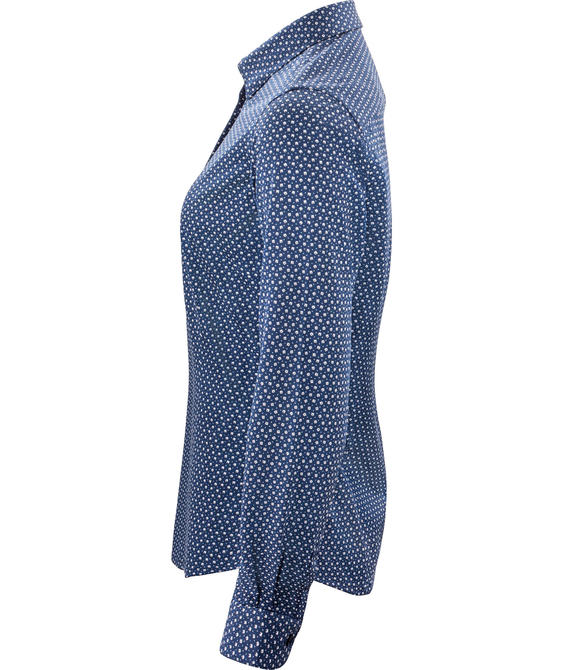 J. Harvest & Frost Piqu&eacute; Indigo Bow 131 lady fit shirt, Navy Print, large image number 2