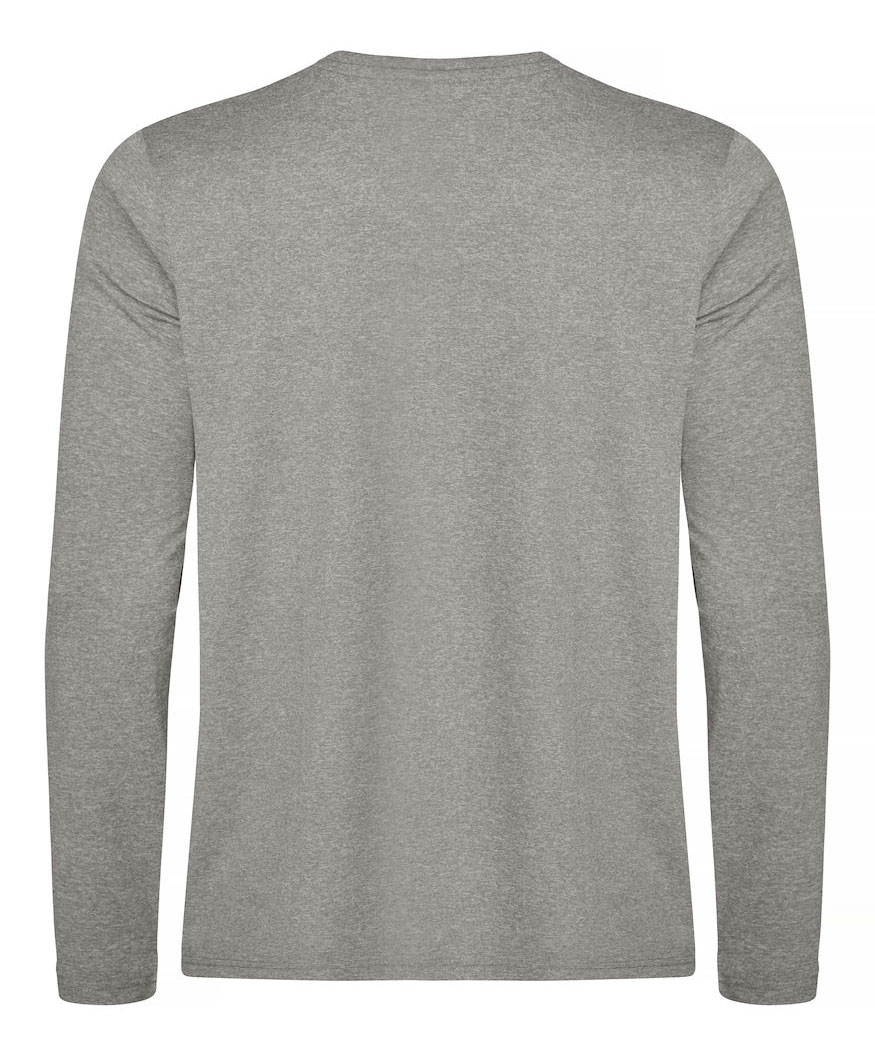 Clique Basic Active-T langermet T-skjorte, Grey melange, large image number 1