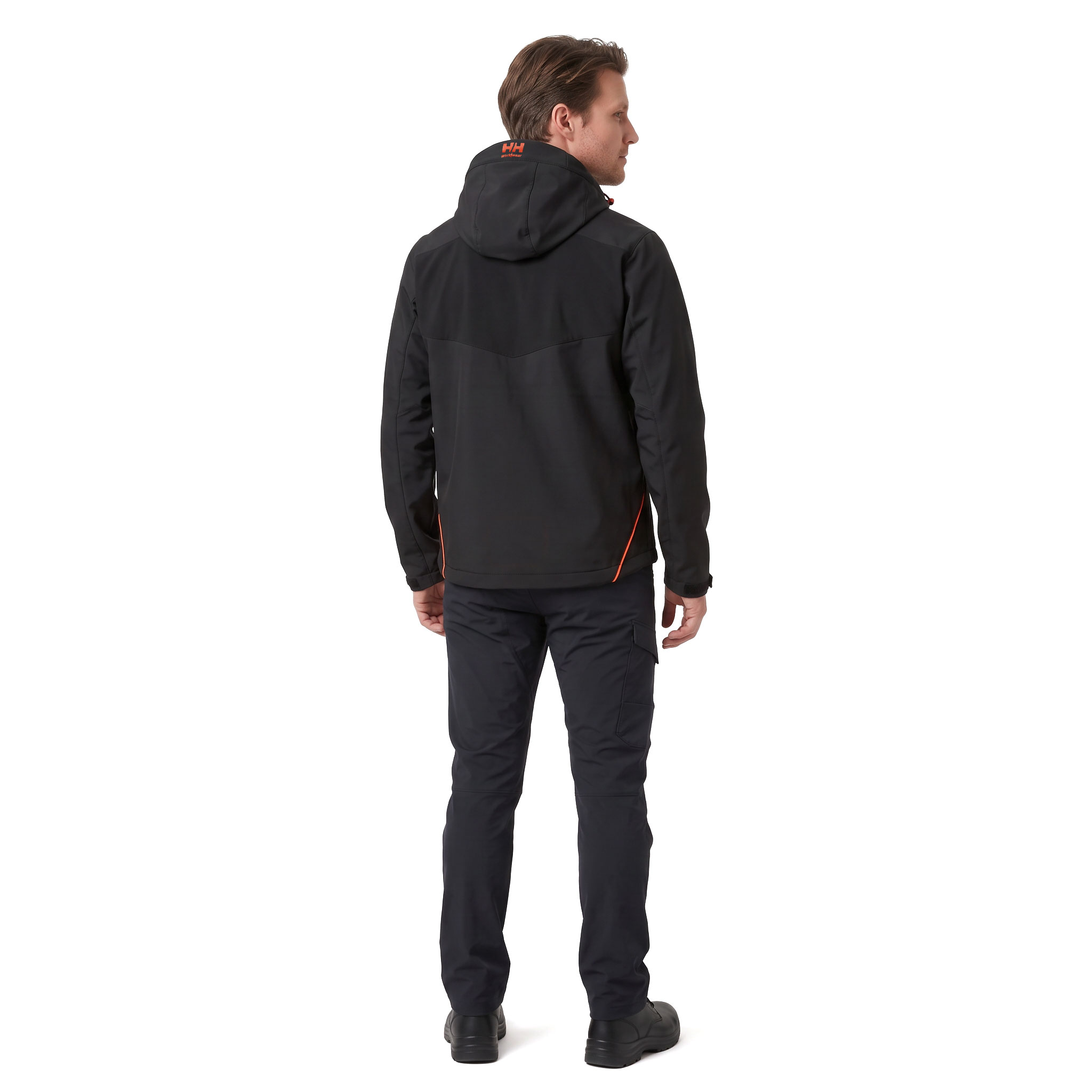 Helly Hansen Chelsea Evo. softshell jacket full stretch, Black/Orange, large image number 3