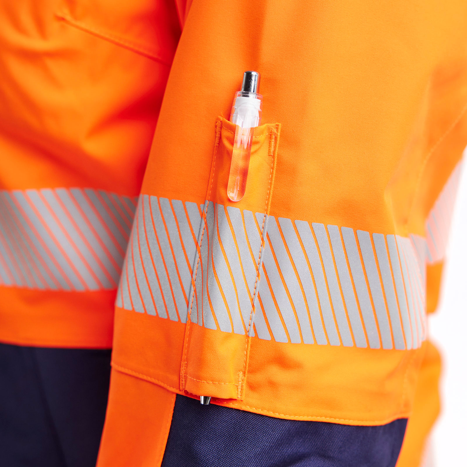 Bl&aring;kl&auml;der women's shell jacket, Hi-Vis Orange/Navy, large image number 7